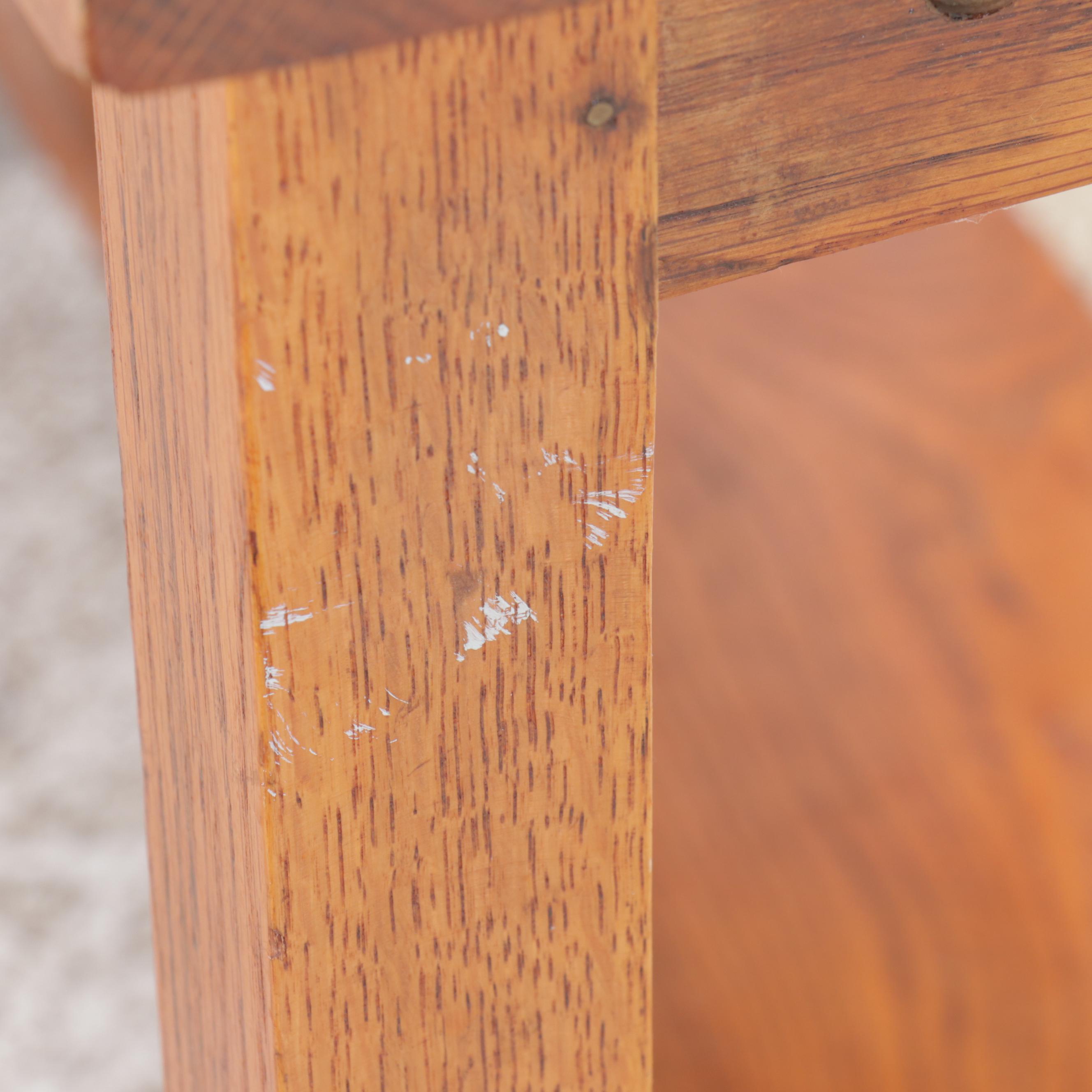 Mission Style Oak Table, 20th Century