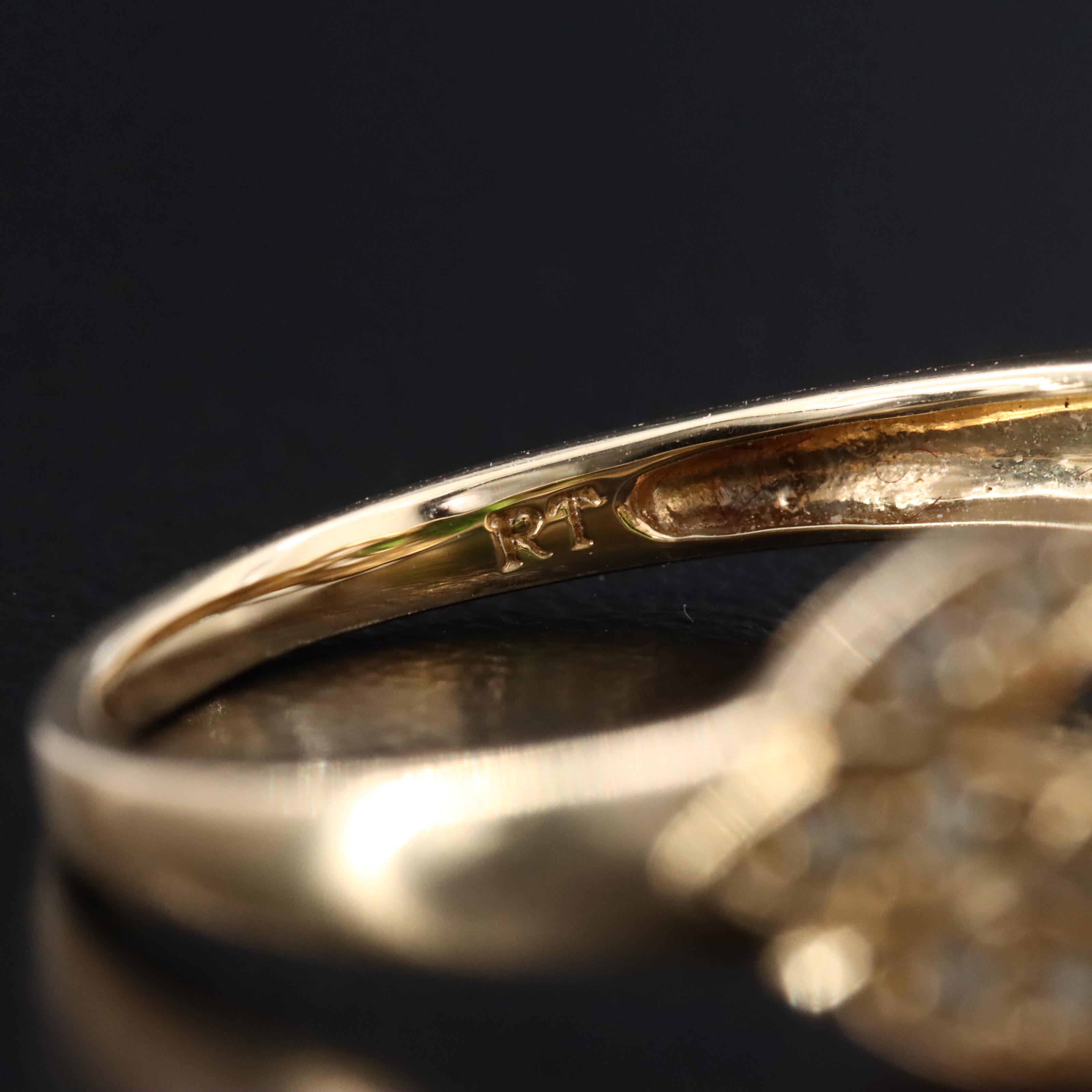 14K Diopside and Diamond Ring