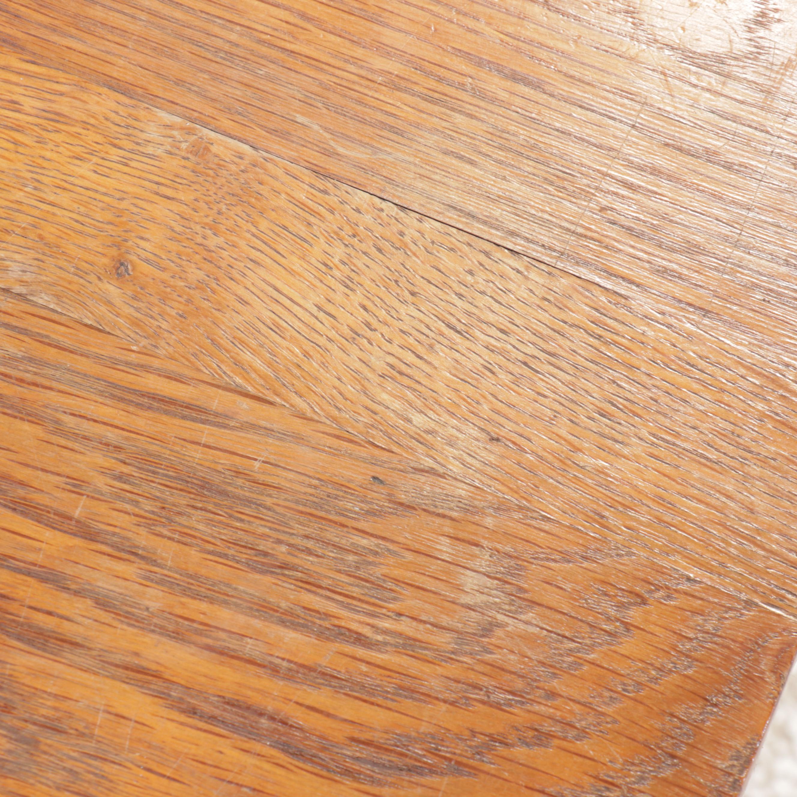 Mission Style Oak Table, 20th Century