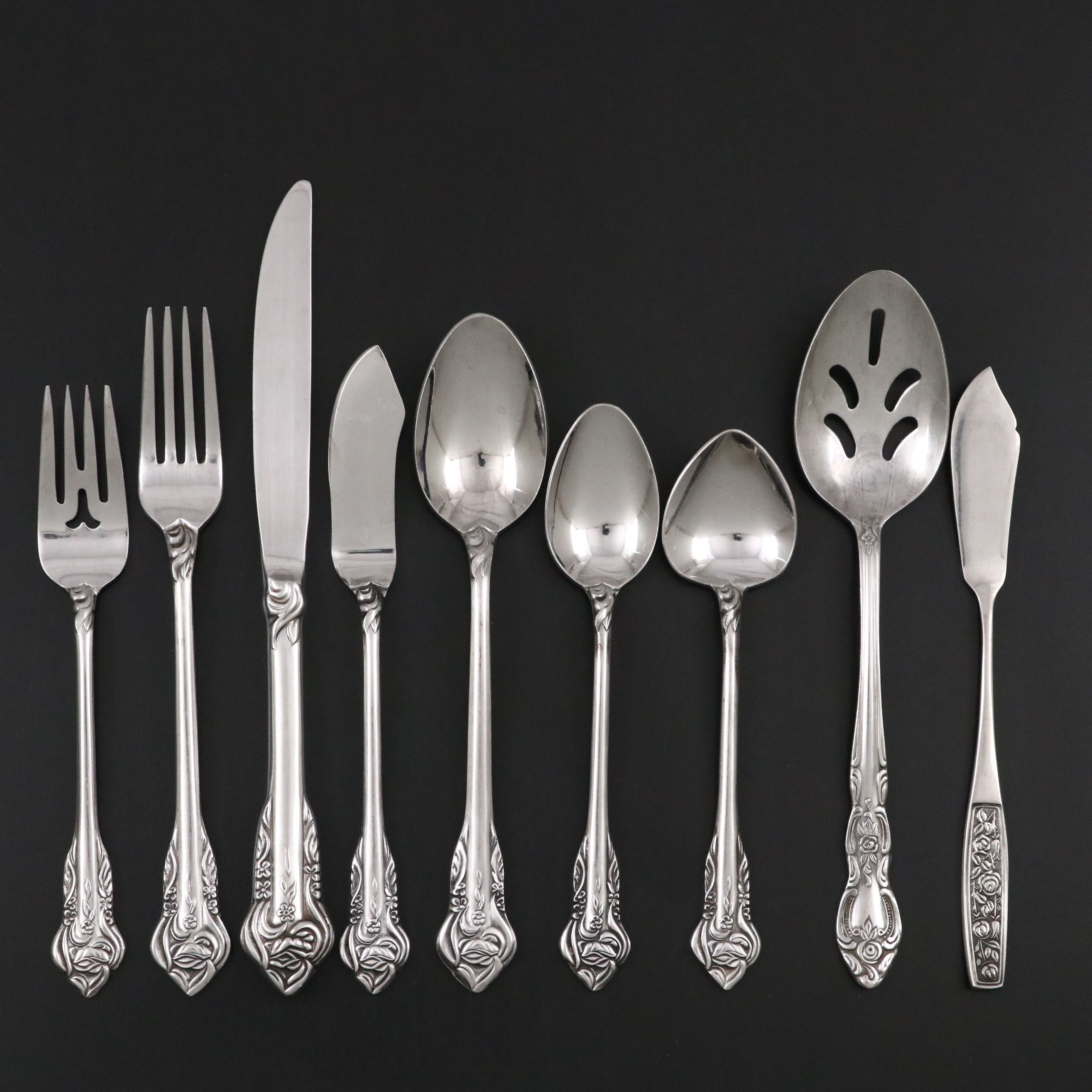 Grand Prix "French Rose" Stainless Steel Flatware