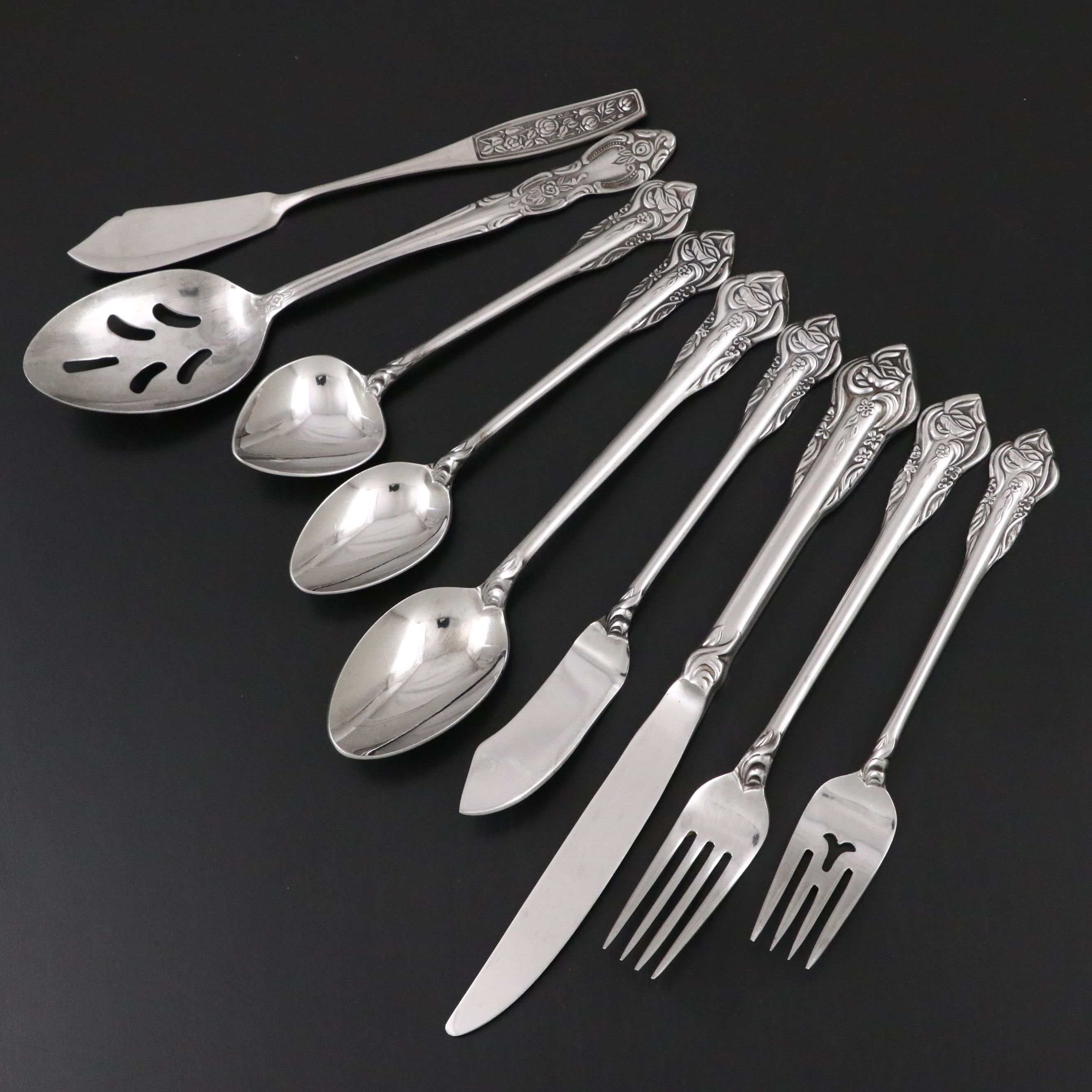 Grand Prix "French Rose" Stainless Steel Flatware