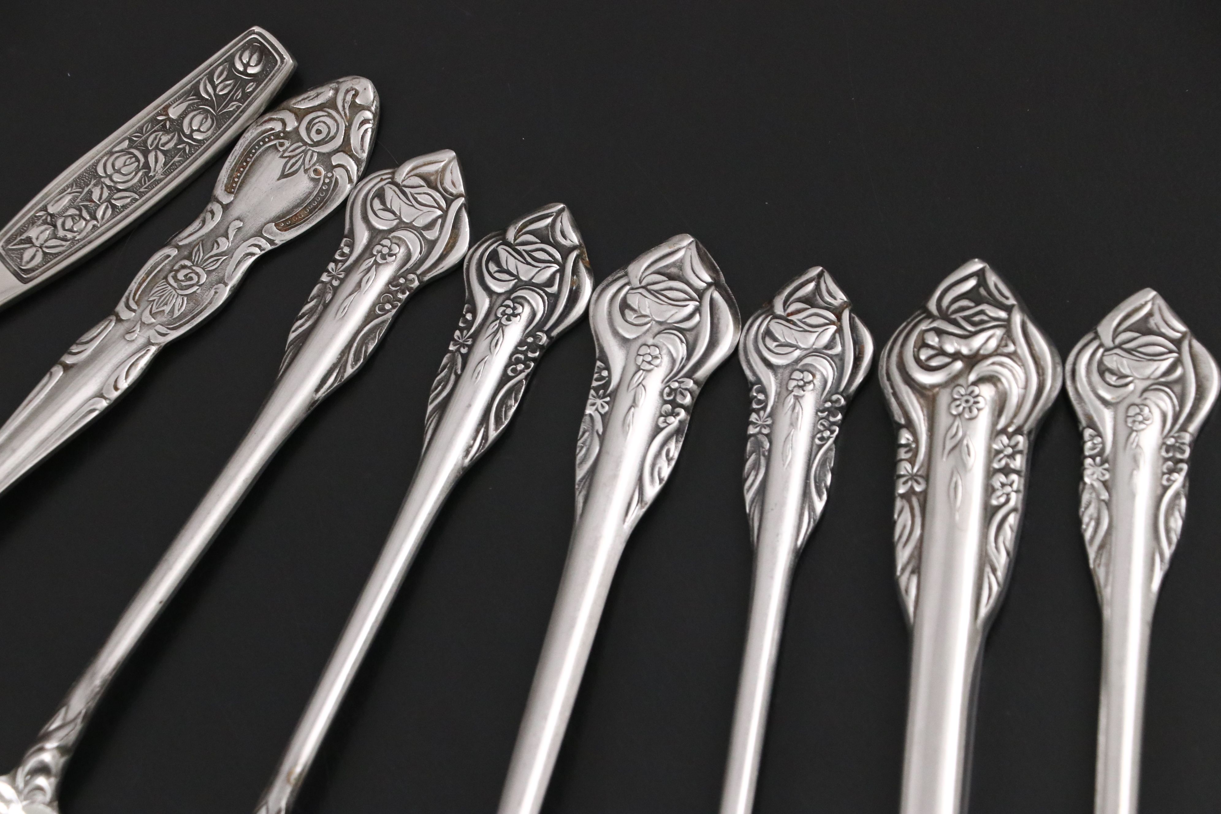 Grand Prix "French Rose" Stainless Steel Flatware
