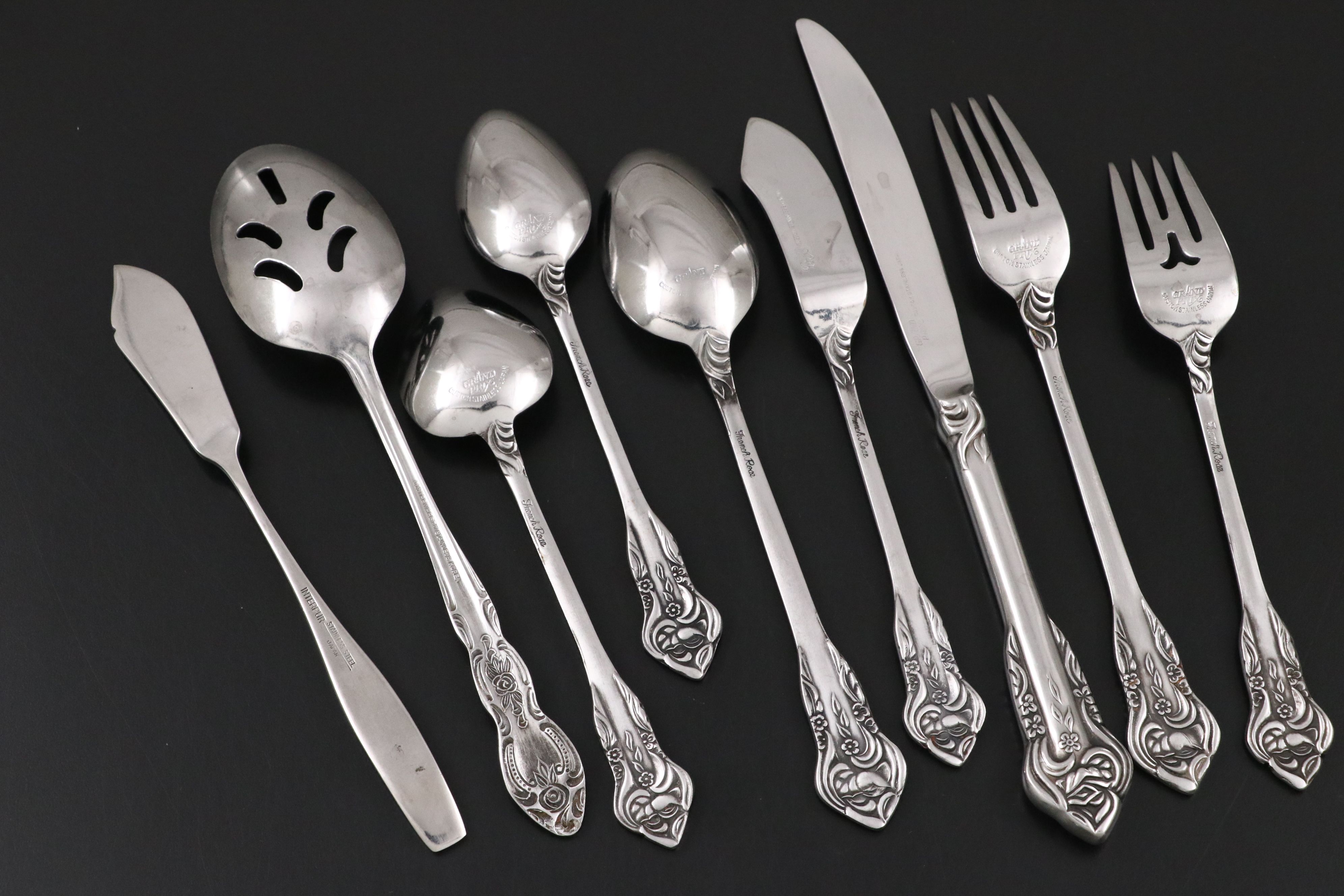 Grand Prix "French Rose" Stainless Steel Flatware