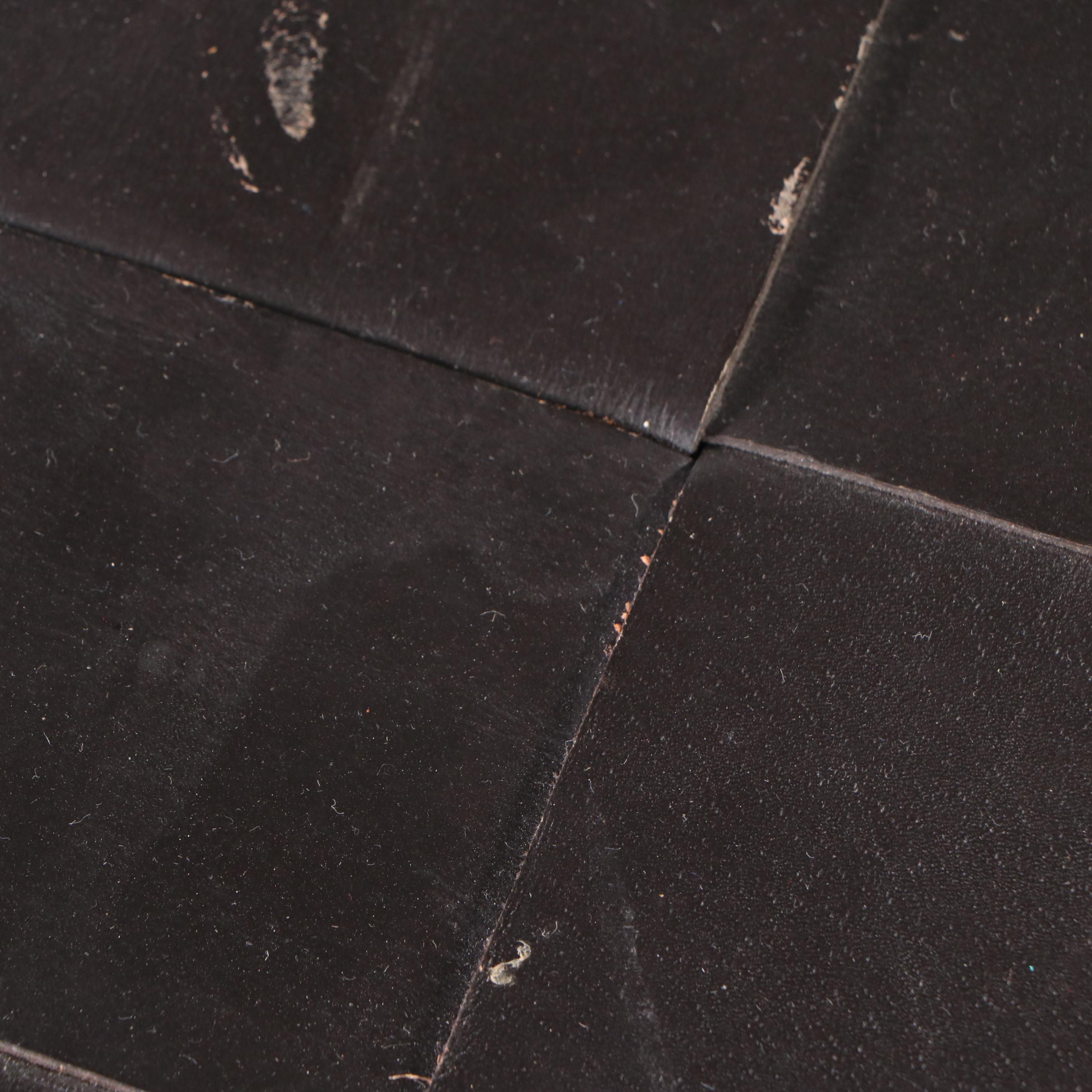 Contemporary Metal Framed Accent Table and Tabletop Wine Rack