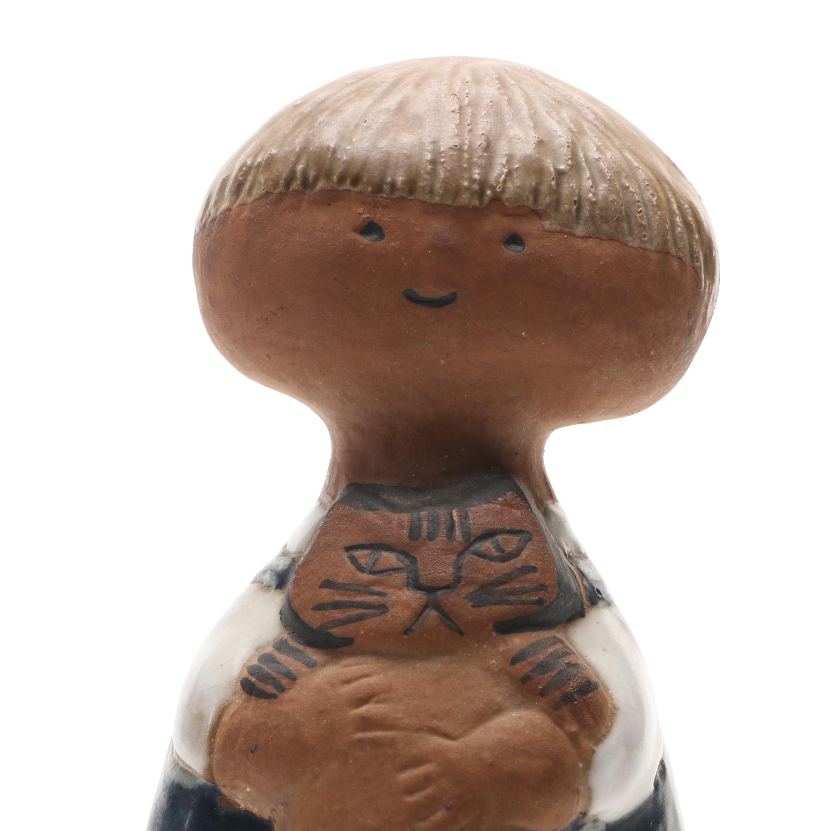 Lisa Larson "Pelle" Art Pottery Figurine, Mid-20th Century