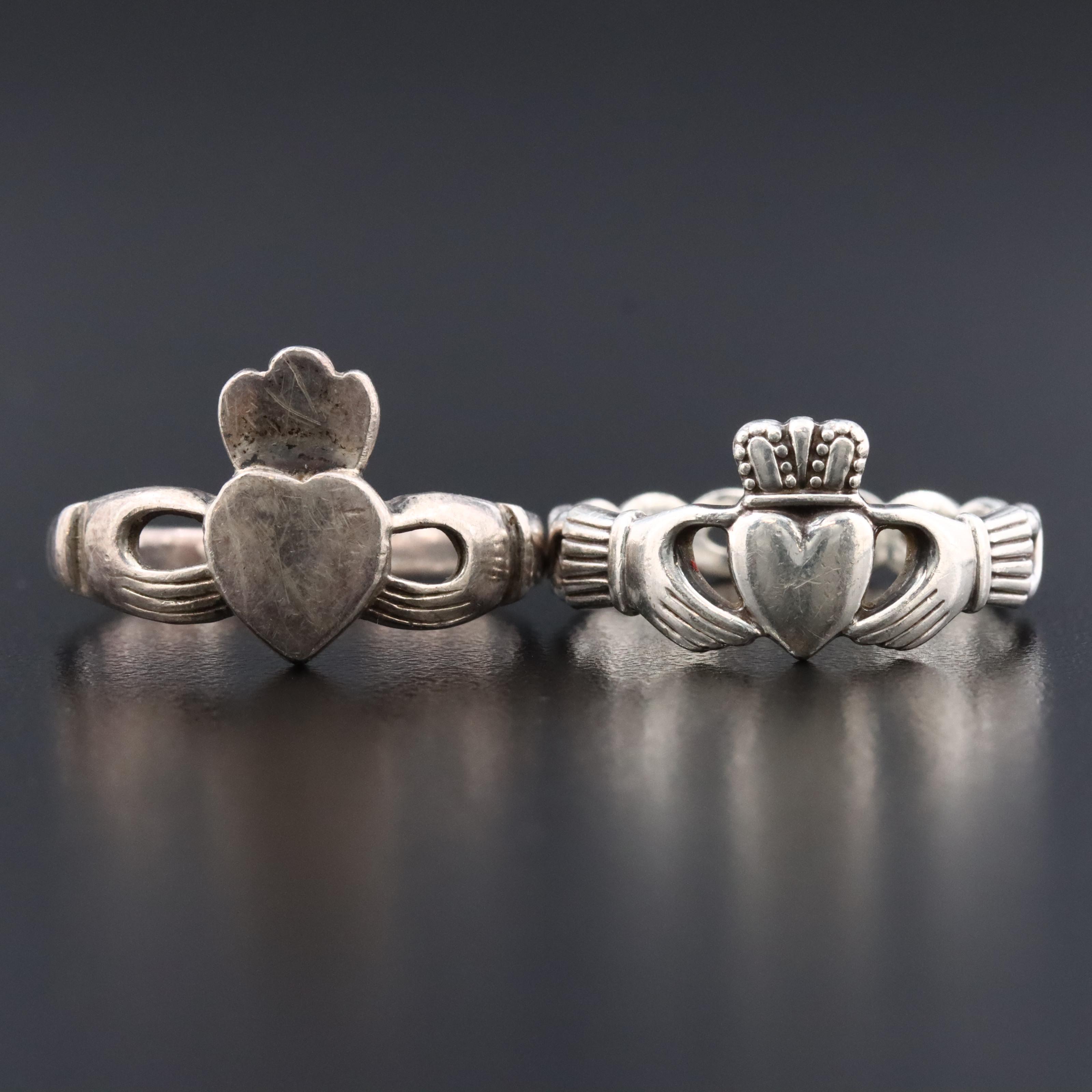 Sterling Claddagh Rings