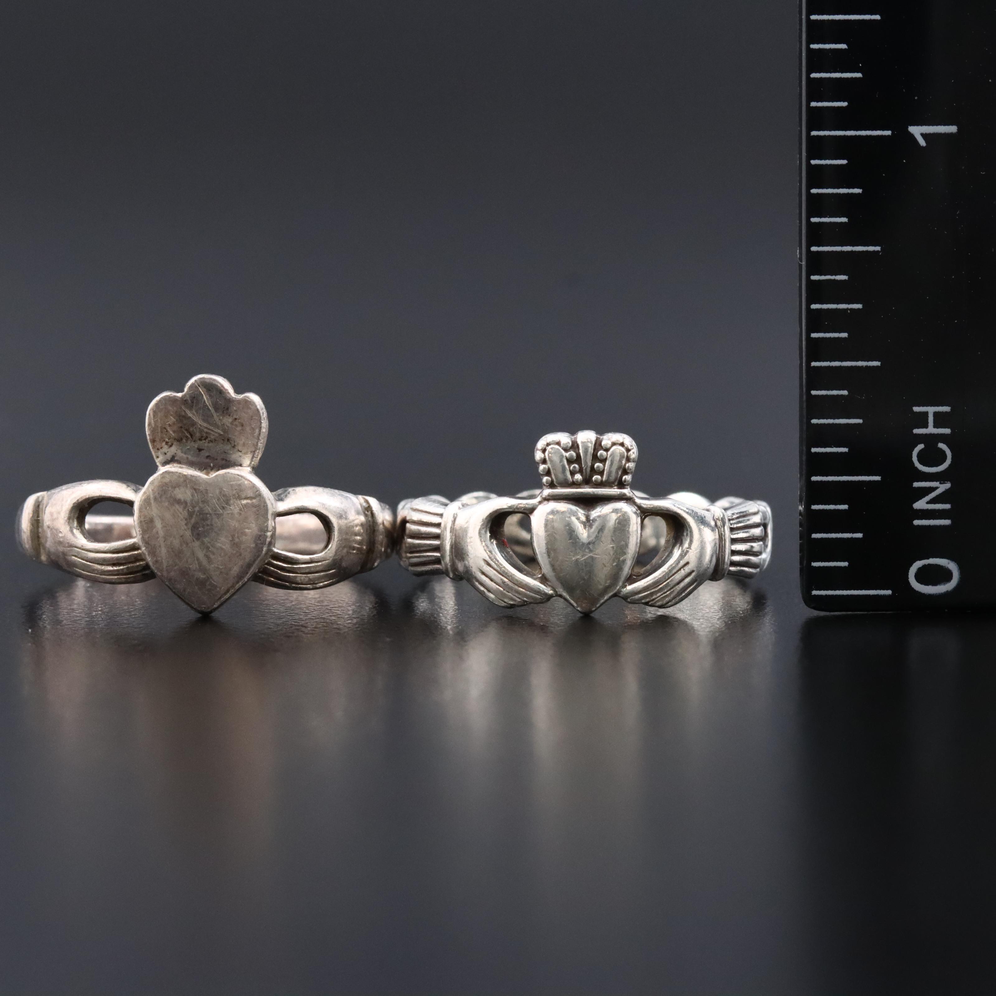 Sterling Claddagh Rings