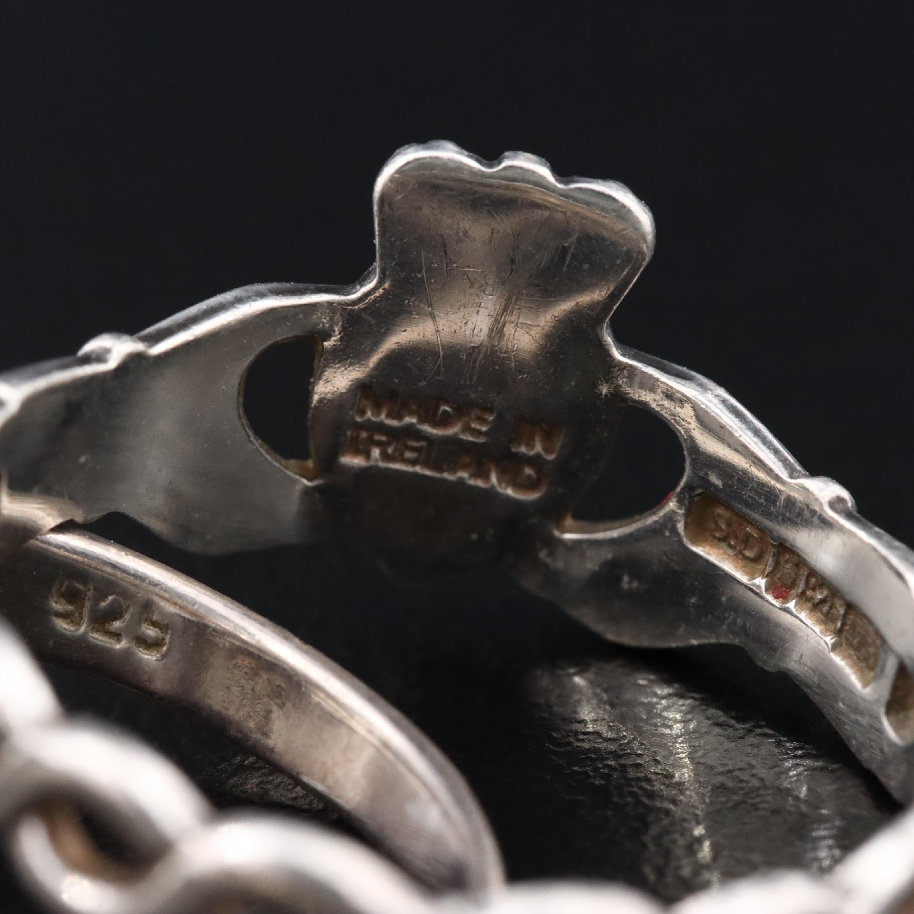 Sterling Claddagh Rings
