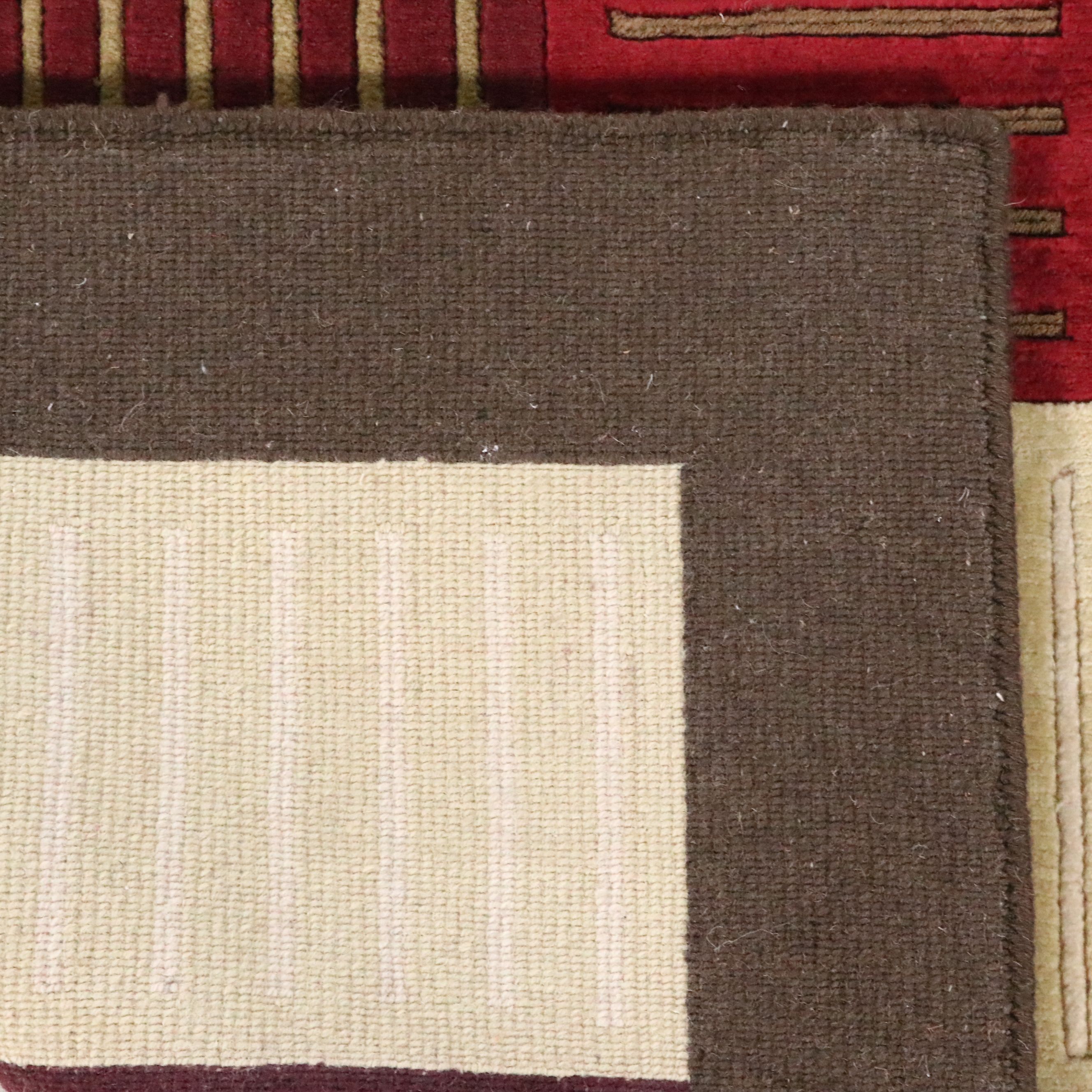 3'7 x 5'7 Hand-Knotted Nepalese Contemporary Area Rug