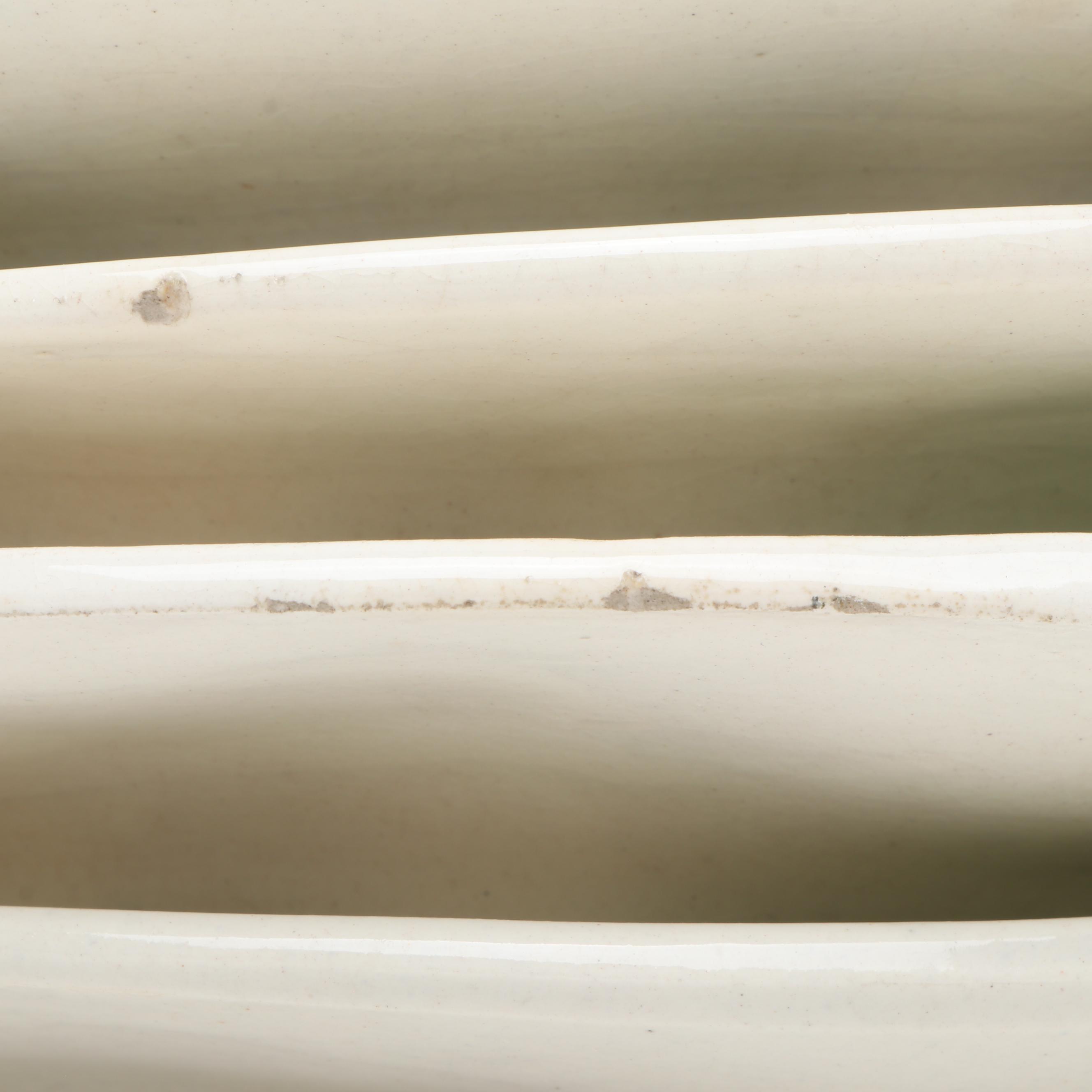 French Majolica Asparagus or Artichoke Plates, 19th Century