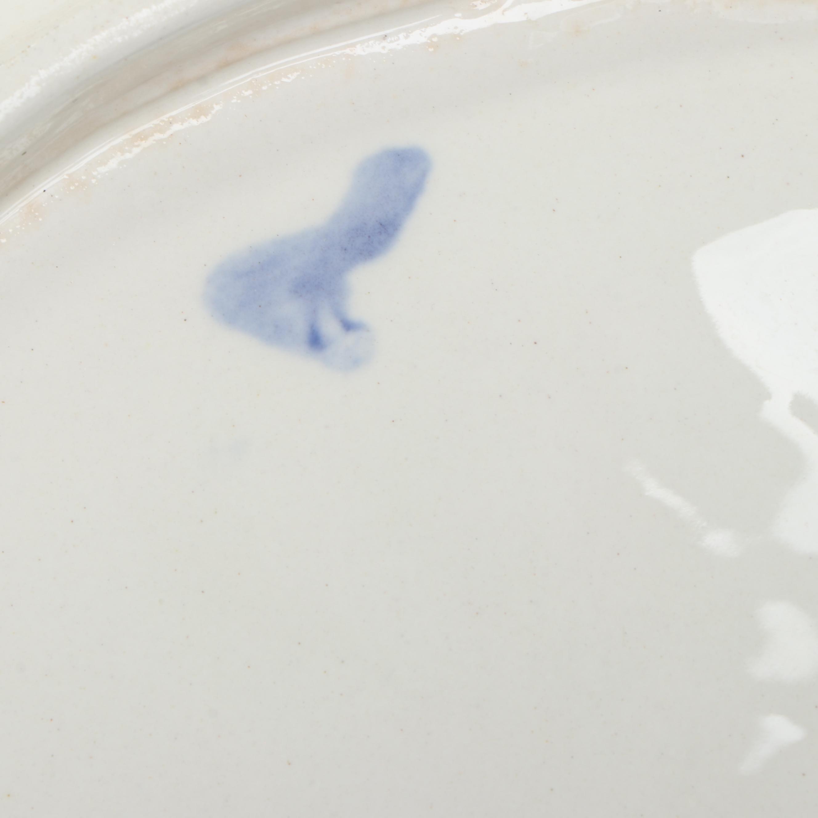 French Majolica Asparagus or Artichoke Plates, 19th Century