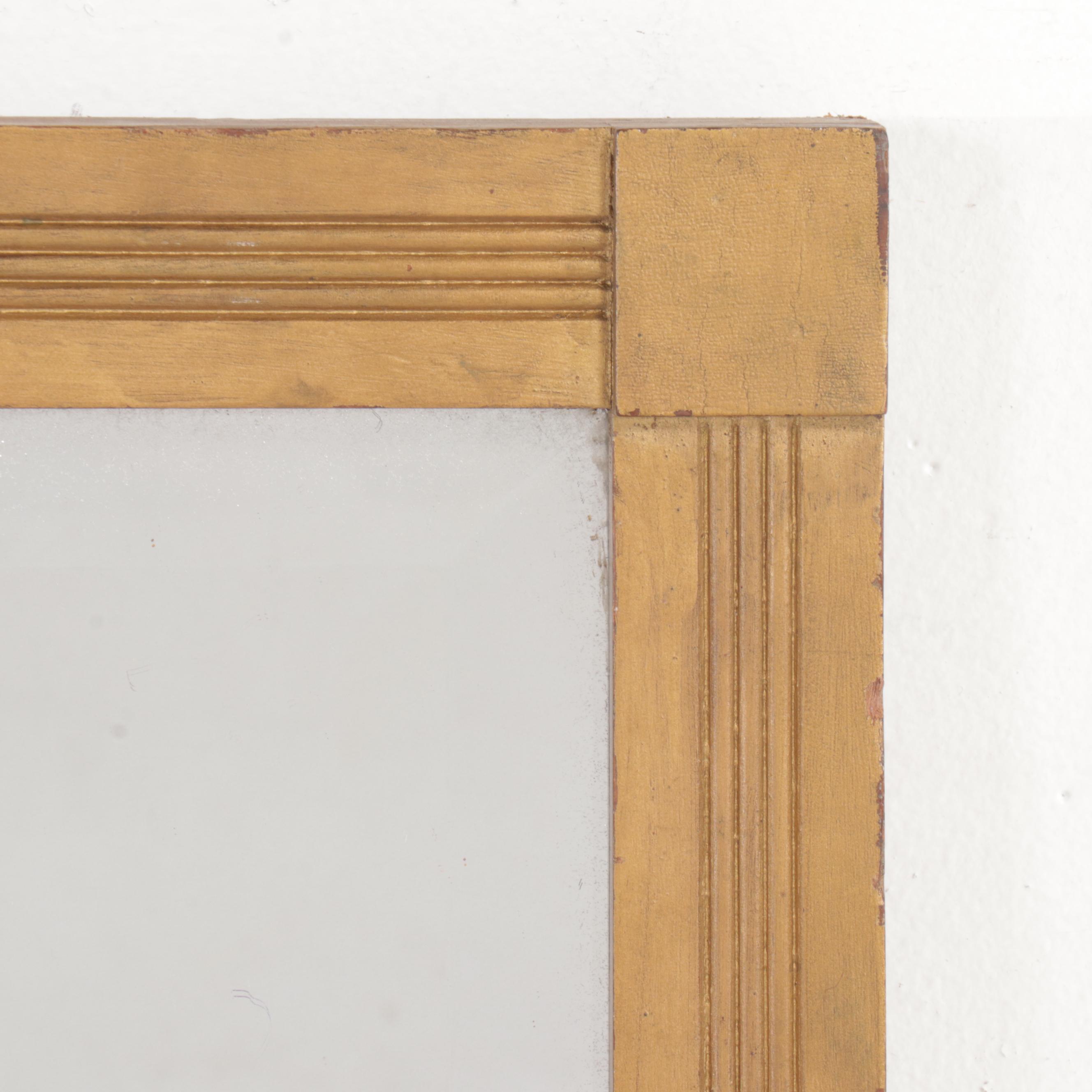 Empire Style Giltwood Framed Wall Mirror, 20th Century