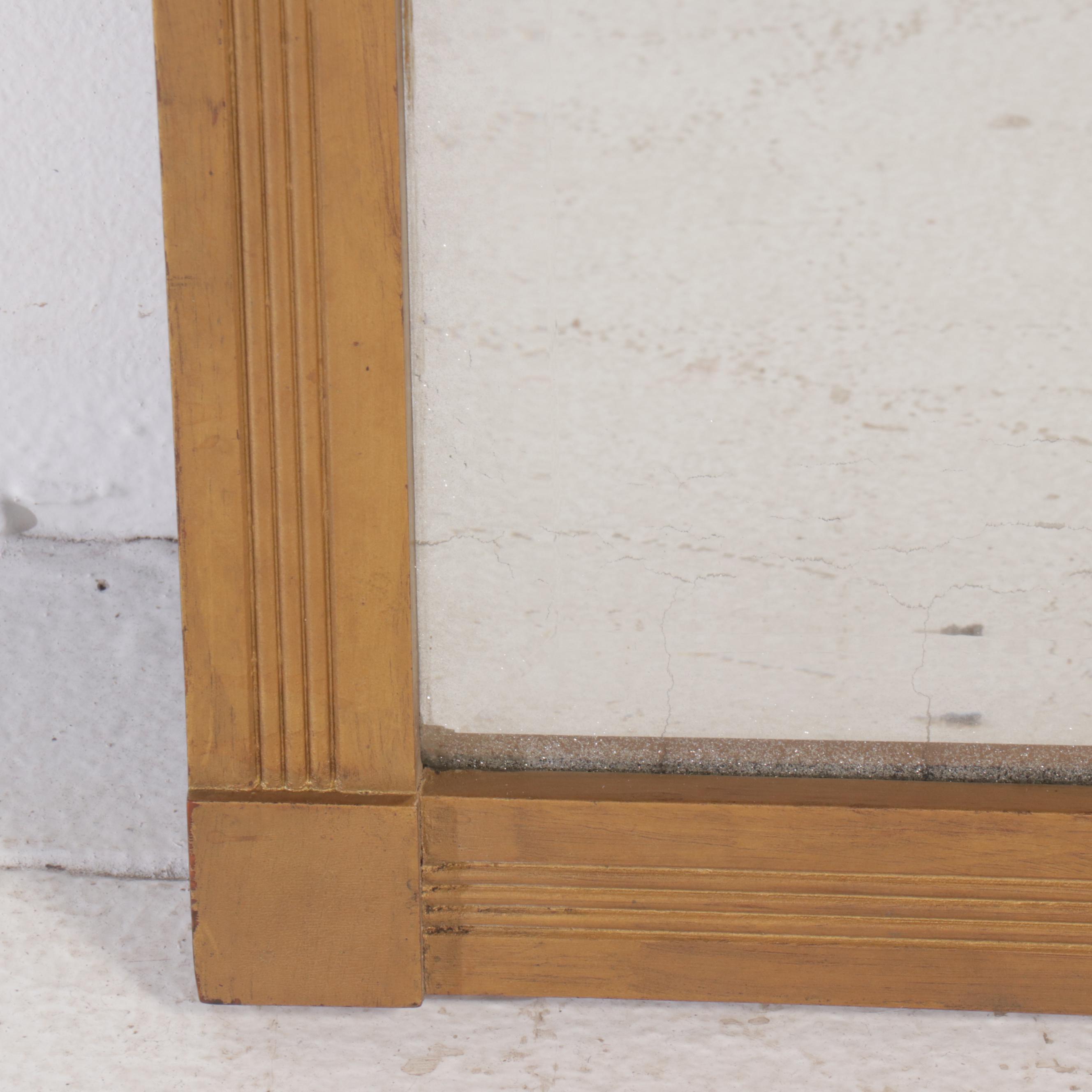 Empire Style Giltwood Framed Wall Mirror, 20th Century