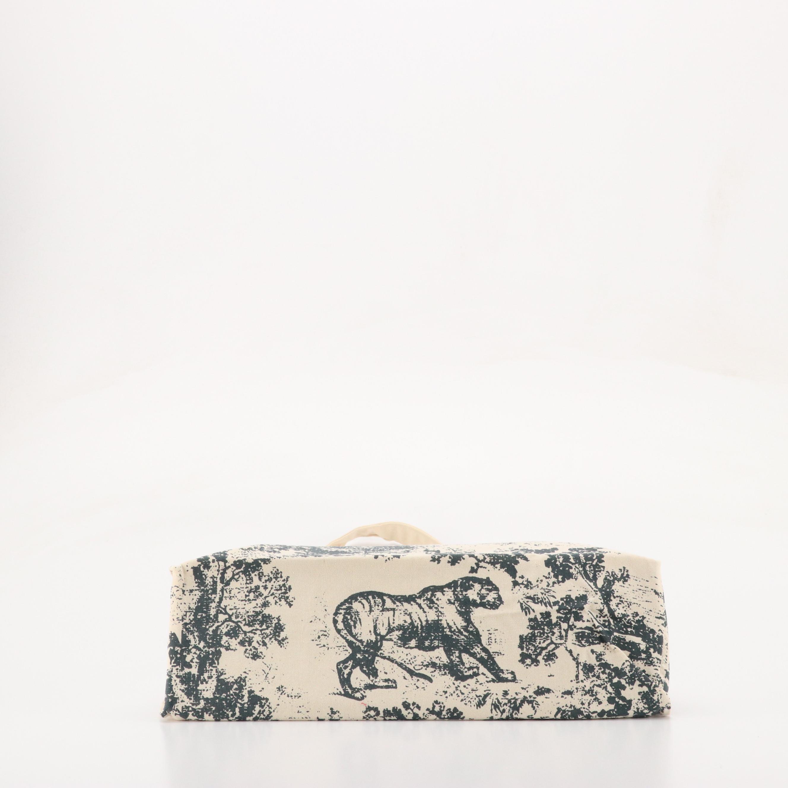 Christian Dior Promotional Dark Blue Dioriviera Toile Canvas Shopper Tote