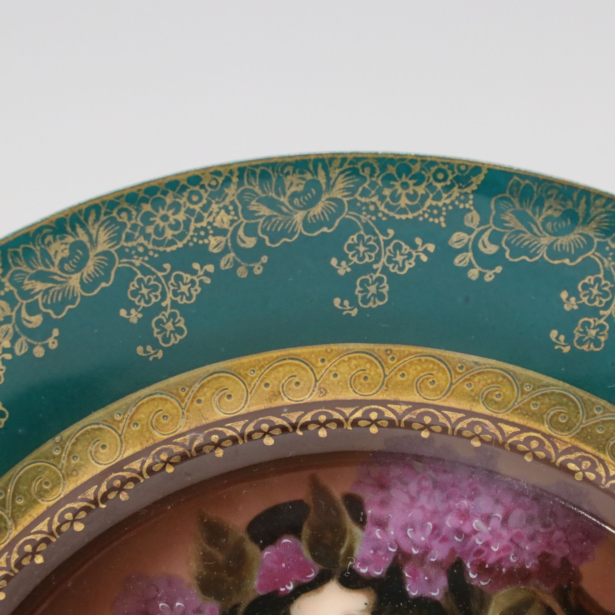 Royal Vienna Portrait Plate of Victorian Woman