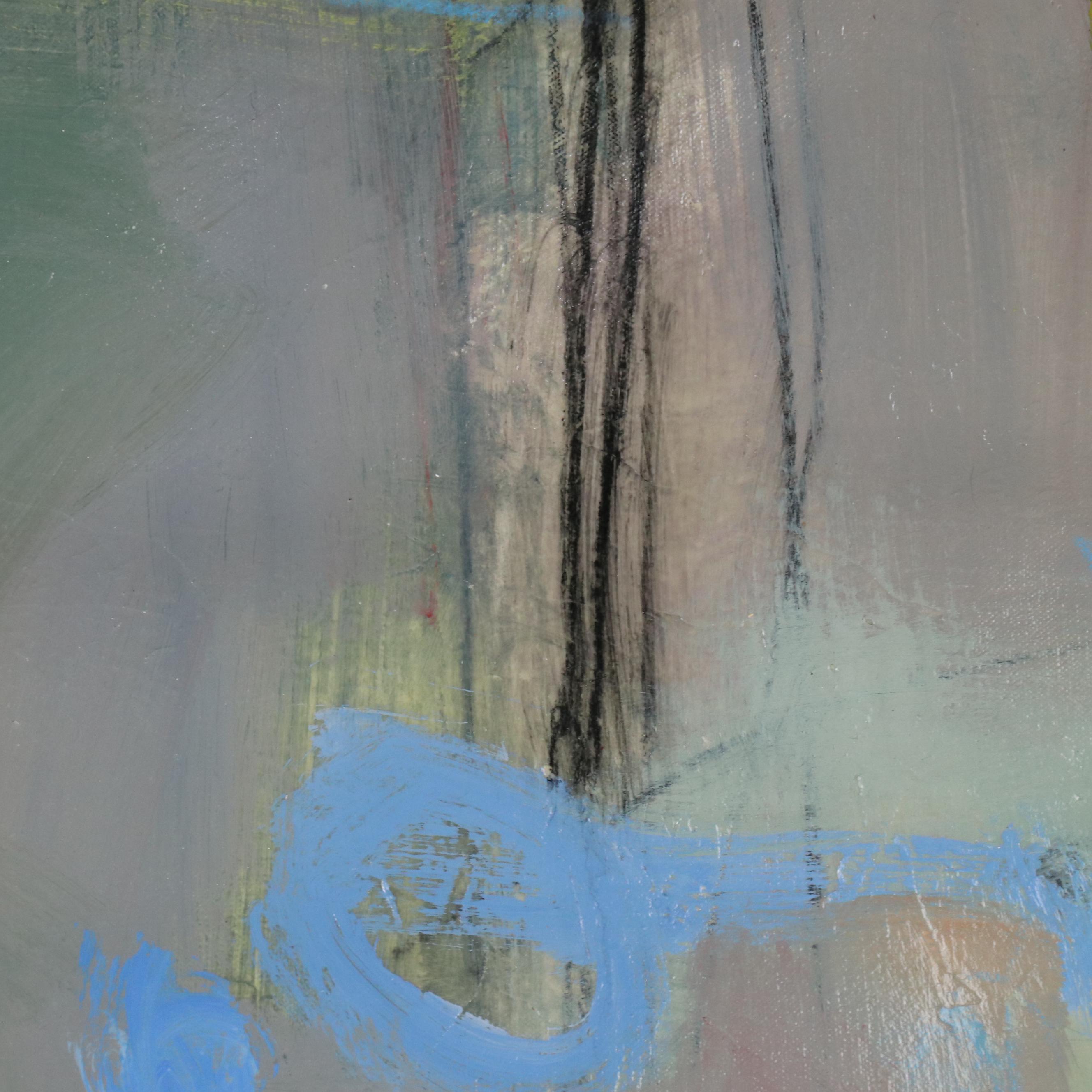 Ursula J. Brenner Abstract Mixed Media Painting, 21st Century