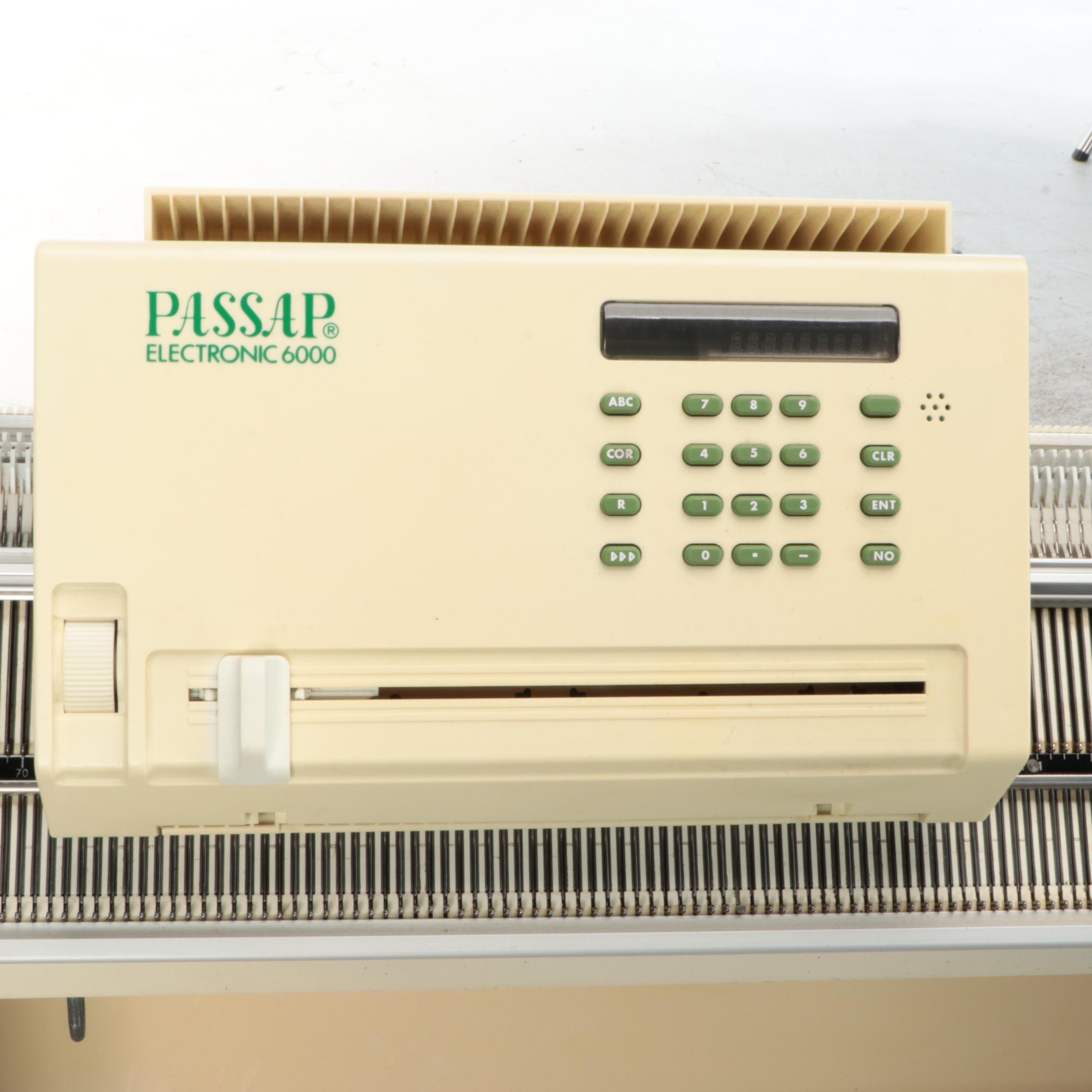 Passap Electronic 6000 Knitting Machine with Other Knitting Equipment