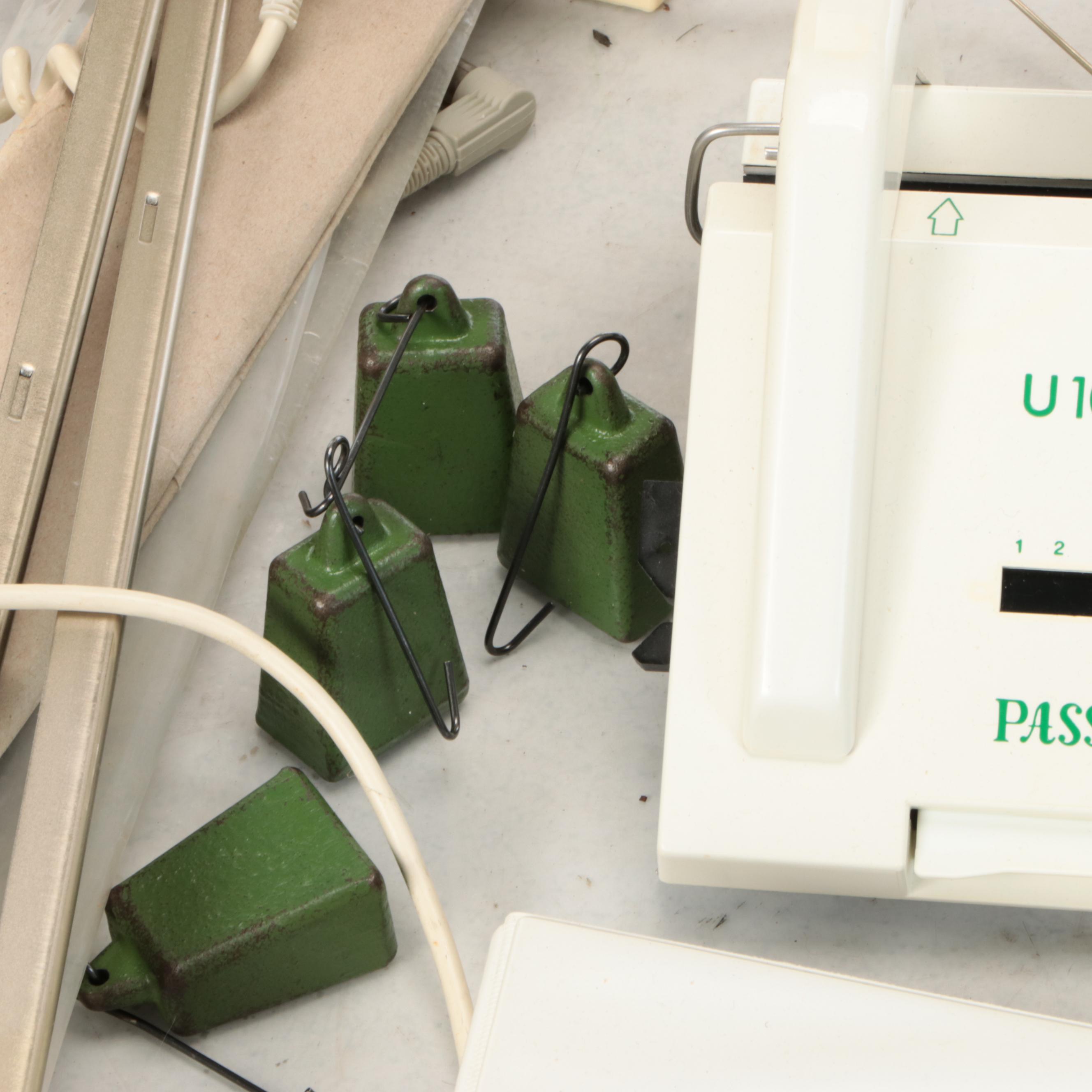 Passap Electronic 6000 Knitting Machine with Other Knitting Equipment