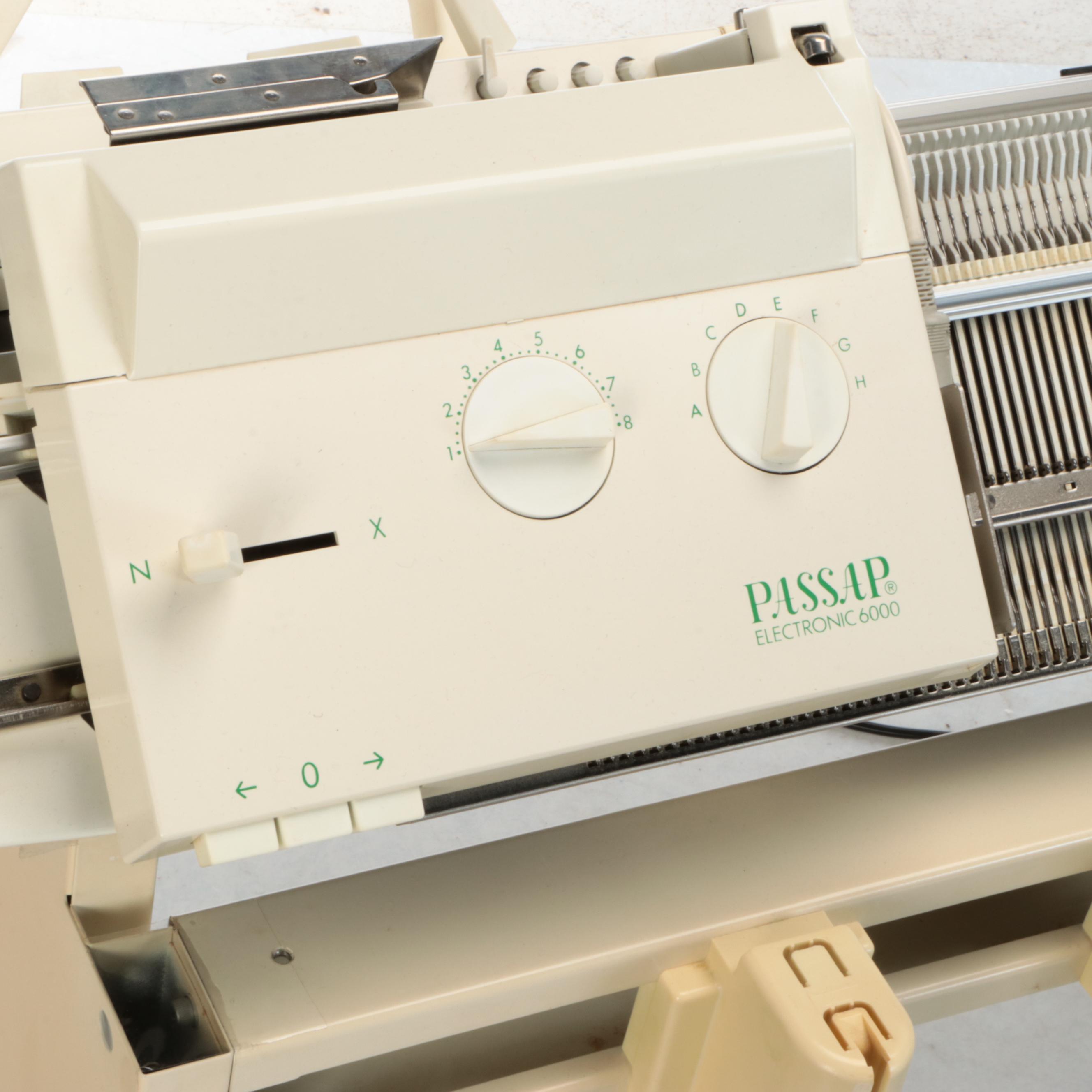 Passap Electronic 6000 Knitting Machine with Other Knitting Equipment