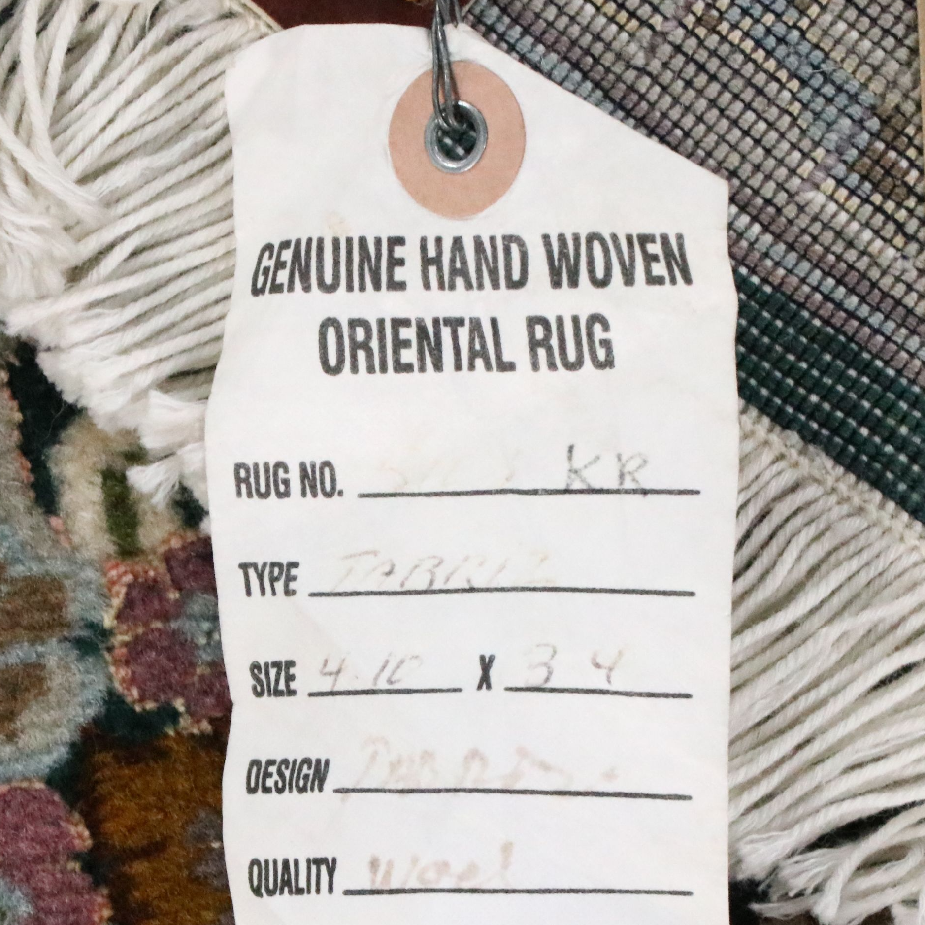 3'3 x 5'1 Hand-Knotted Persian Tabriz Area Rug