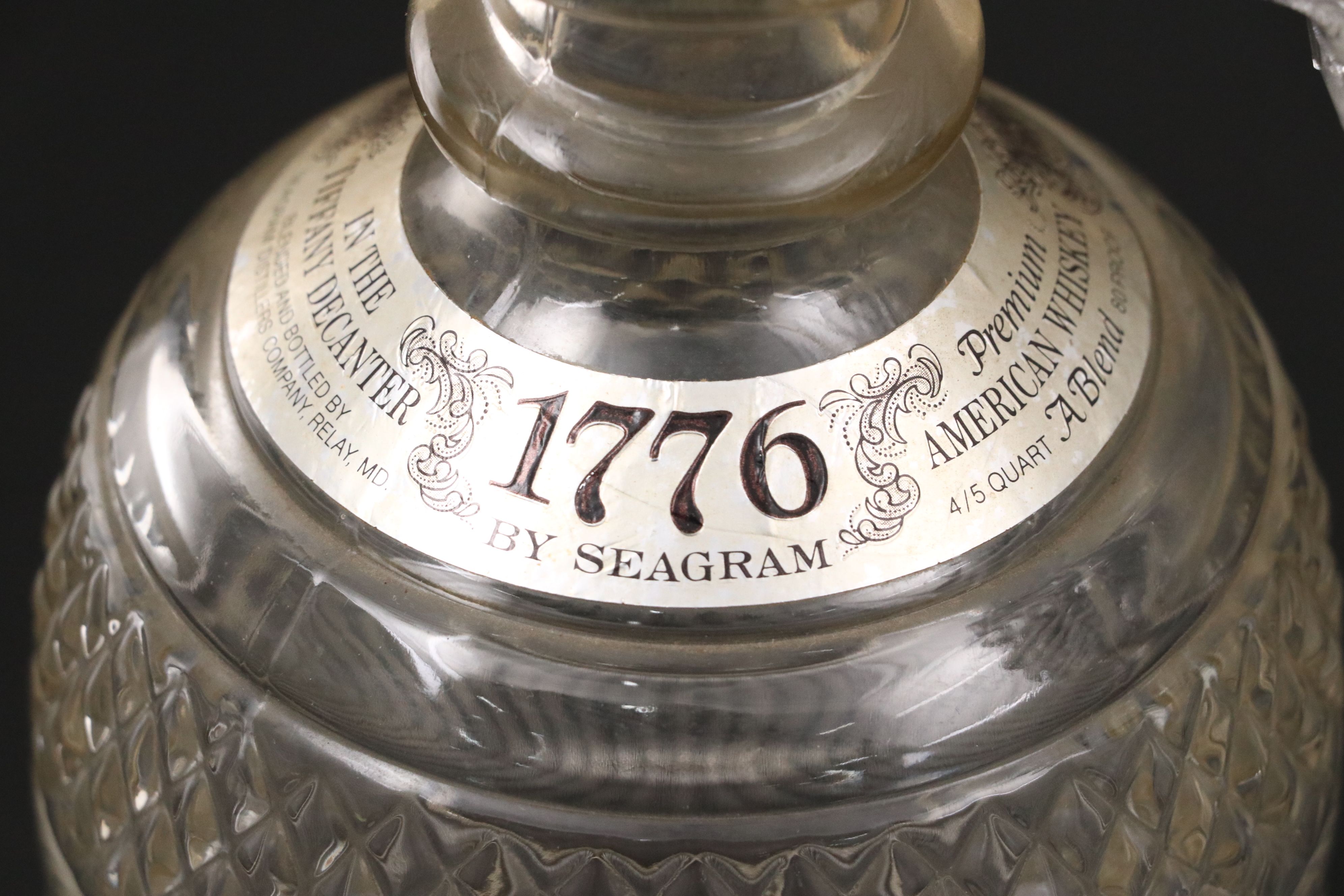 Tiffany & Co. for Seagram Glass Decanter with Other Glass Tableware