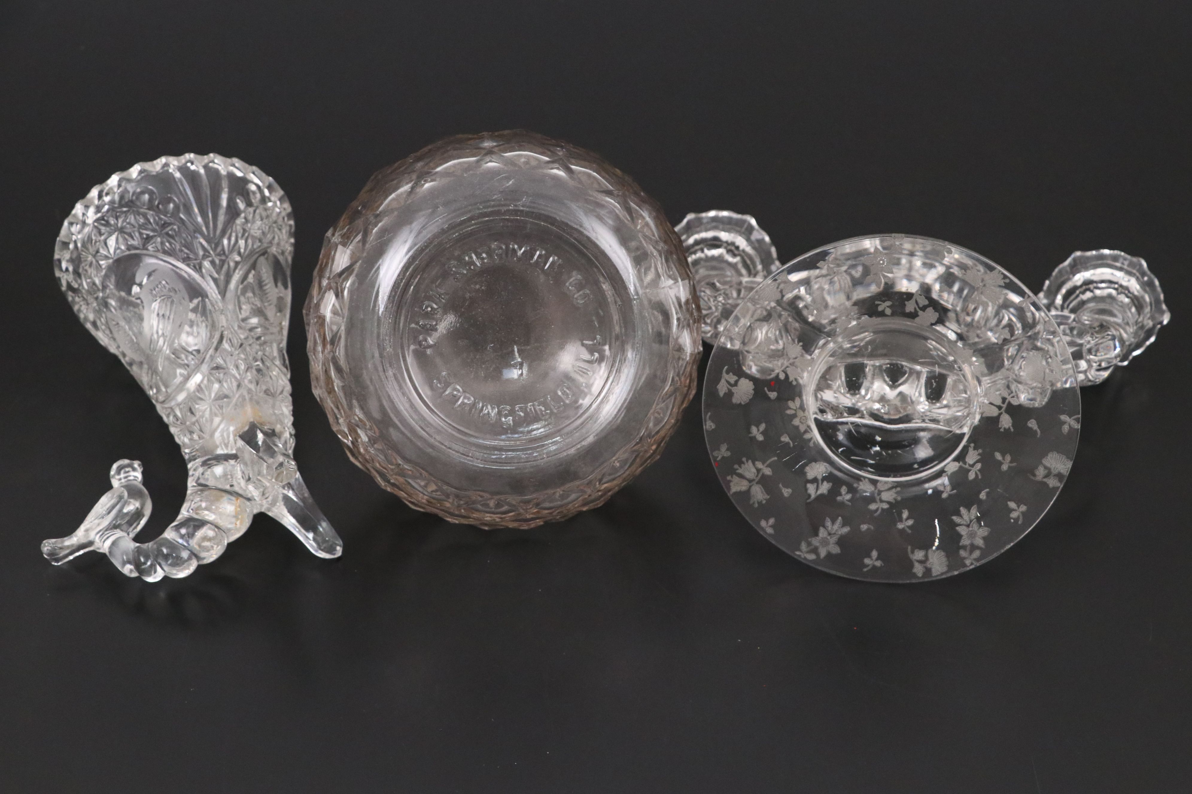 Tiffany & Co. for Seagram Glass Decanter with Other Glass Tableware