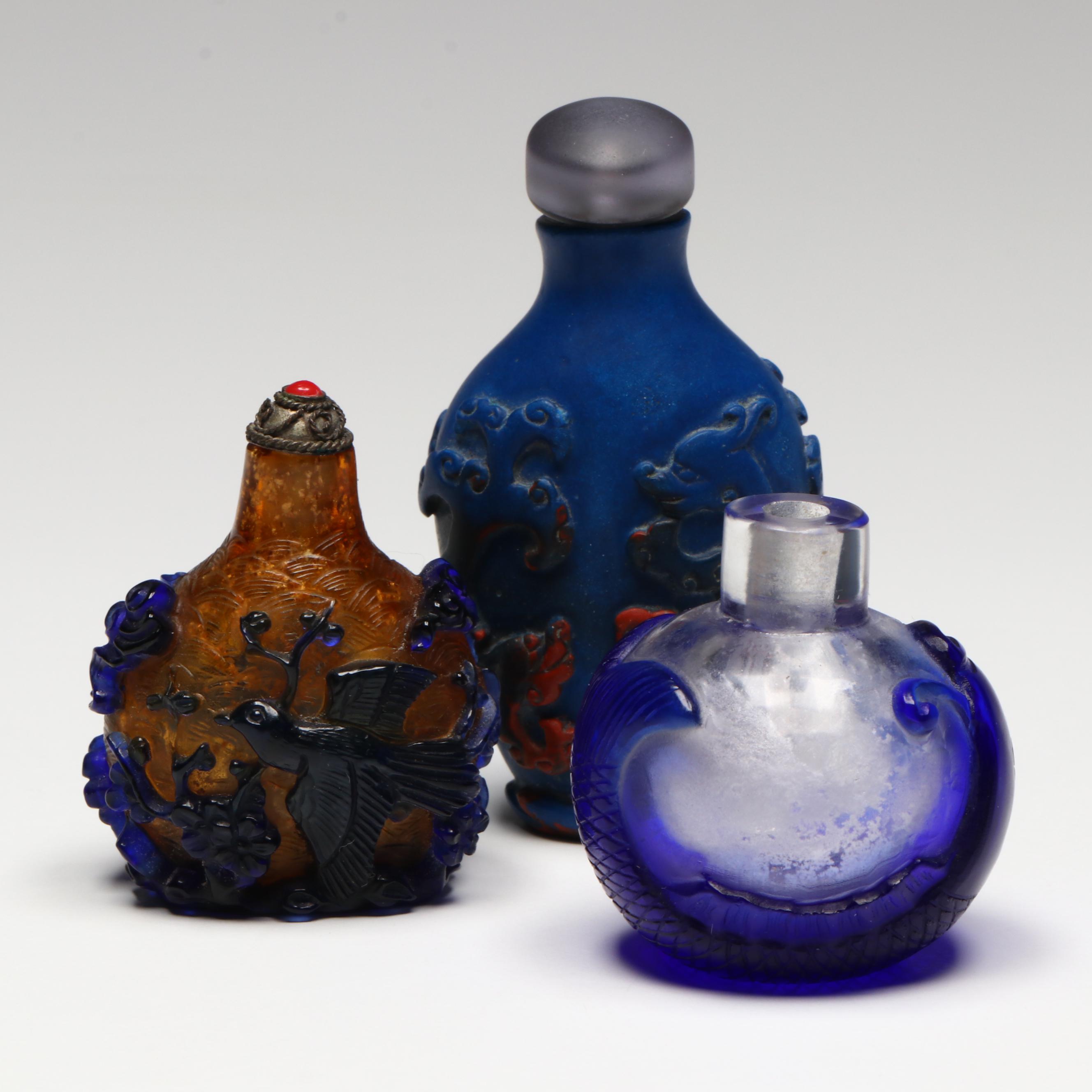 Chinese Peking Glass Snuff Bottles