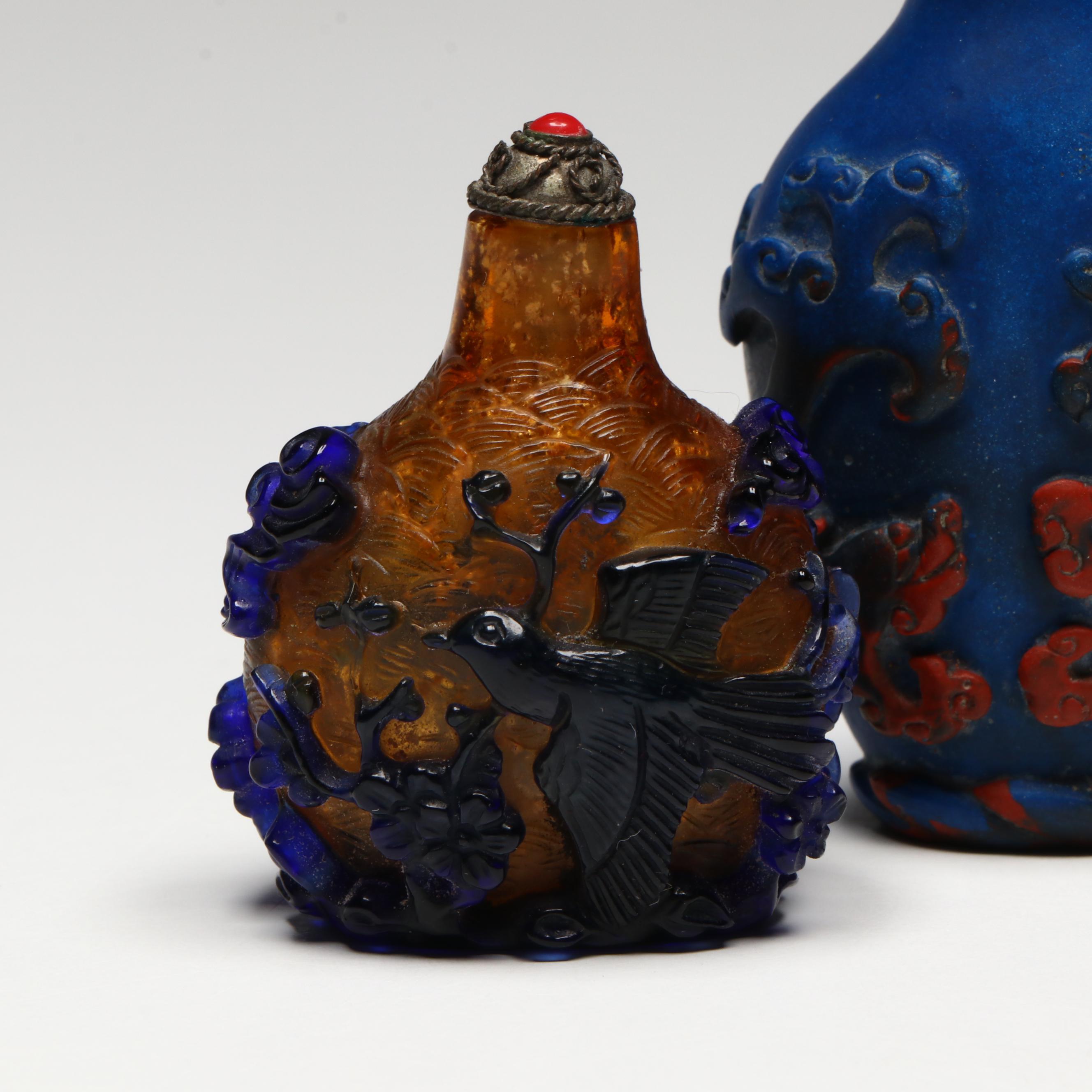 Chinese Peking Glass Snuff Bottles