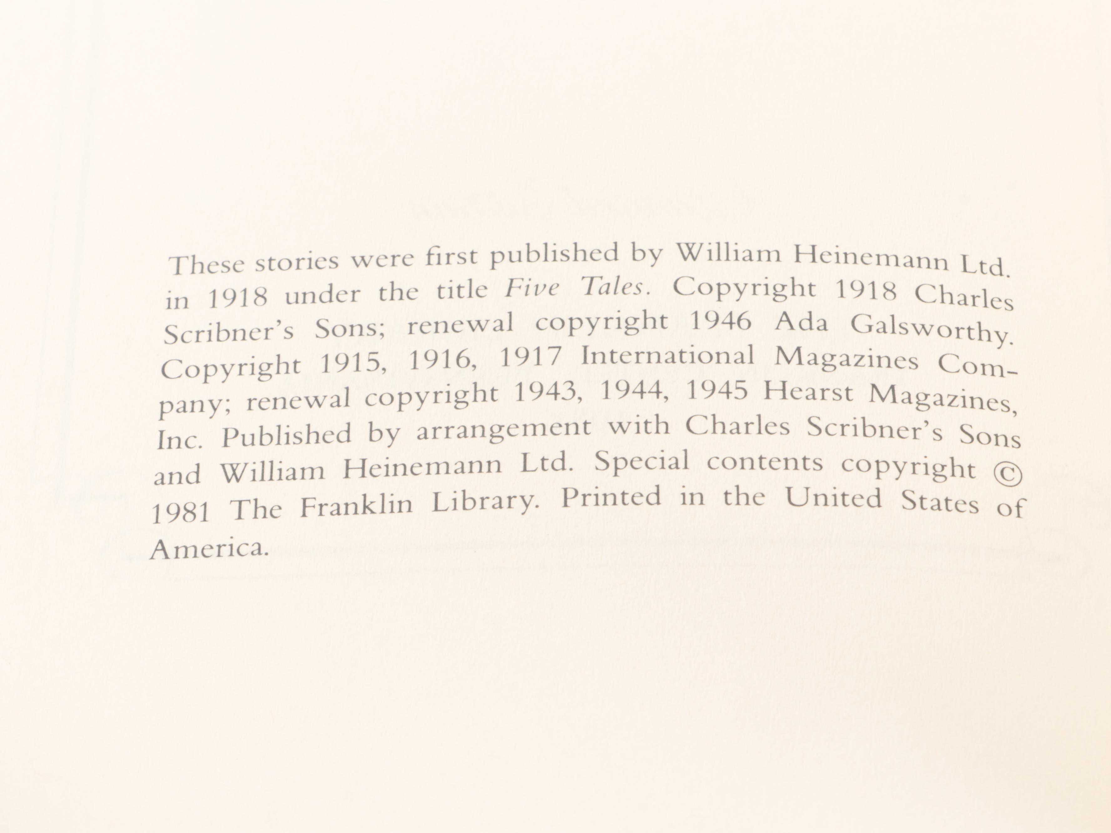 Franklin Library "Humboldt's Gift" by Saul Bellow and More Literary Classics