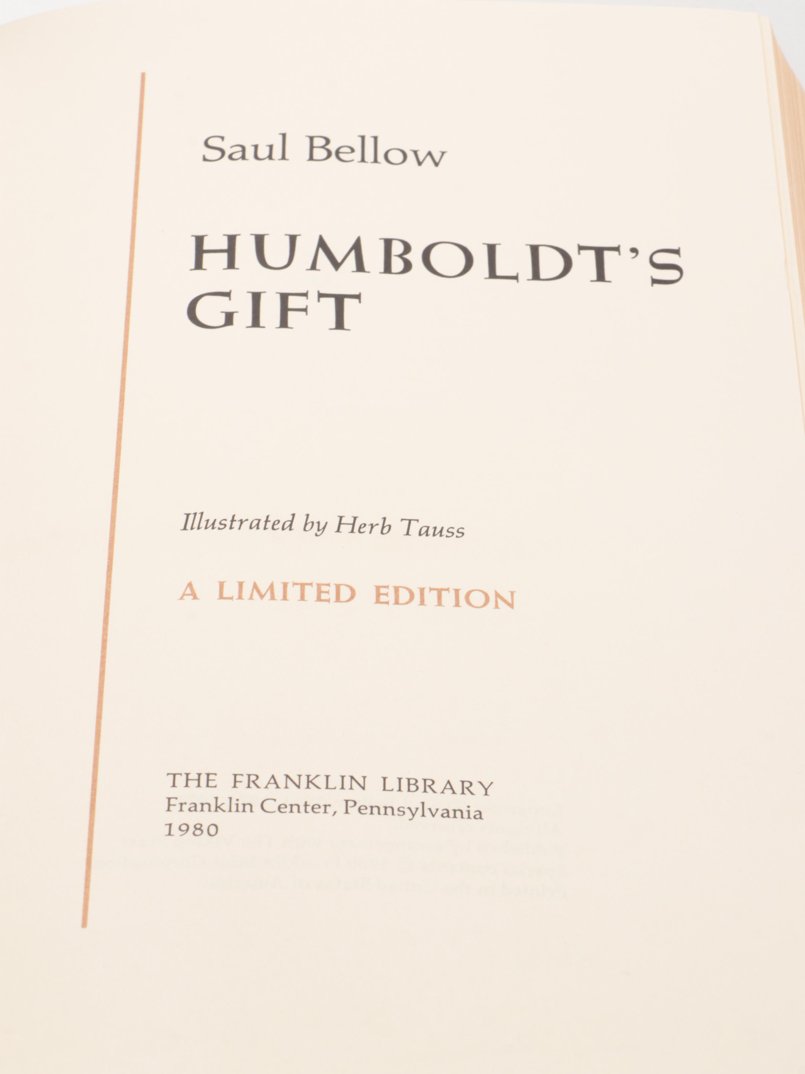 Franklin Library "Humboldt's Gift" by Saul Bellow and More Literary Classics