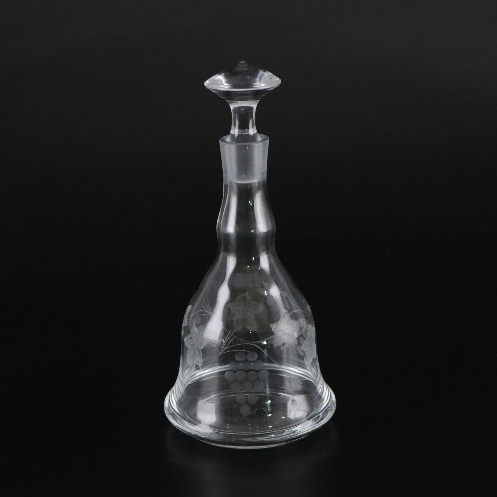 Val St. Lambert "Brussels" Crystal Tray & Other Stemware