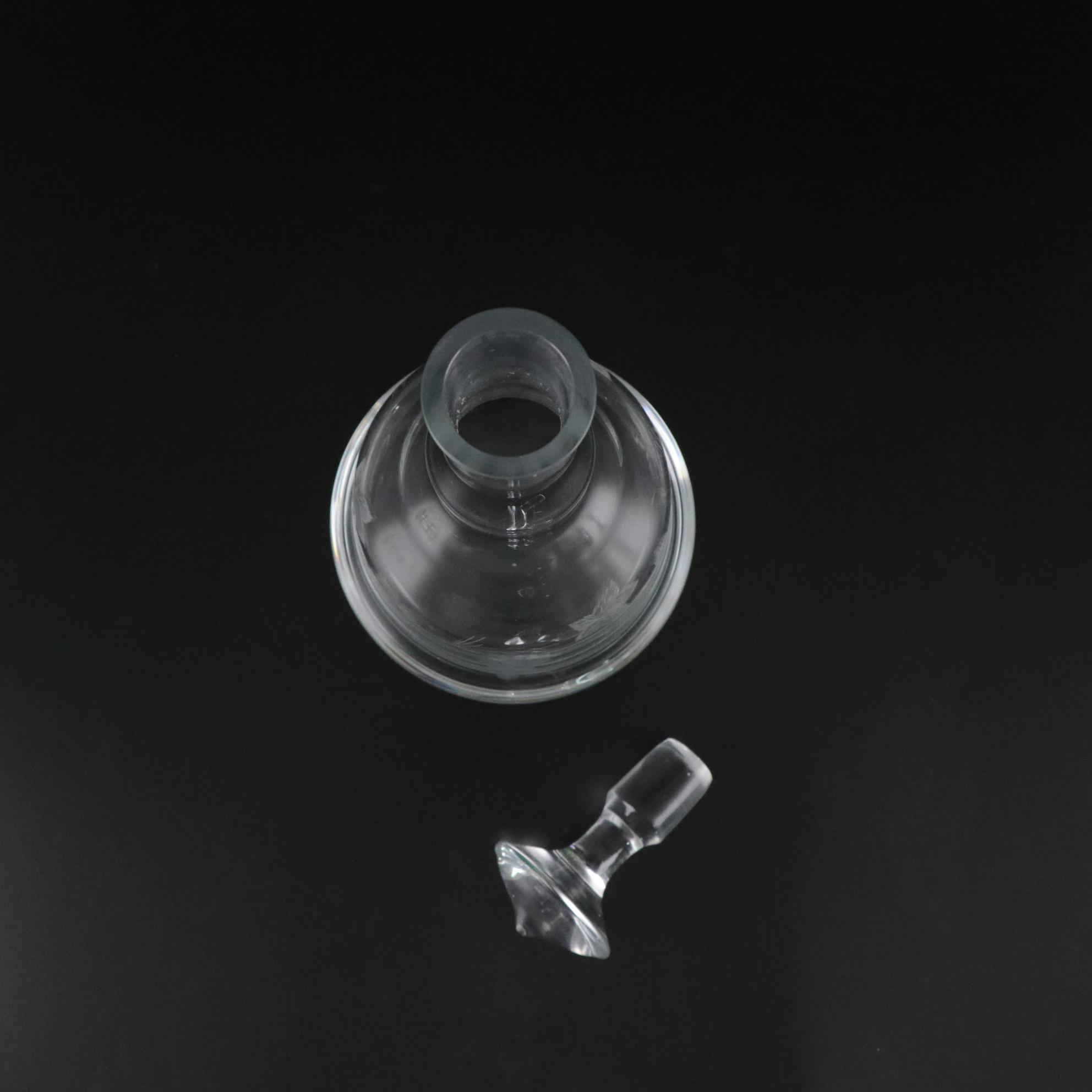 Val St. Lambert "Brussels" Crystal Tray & Other Stemware