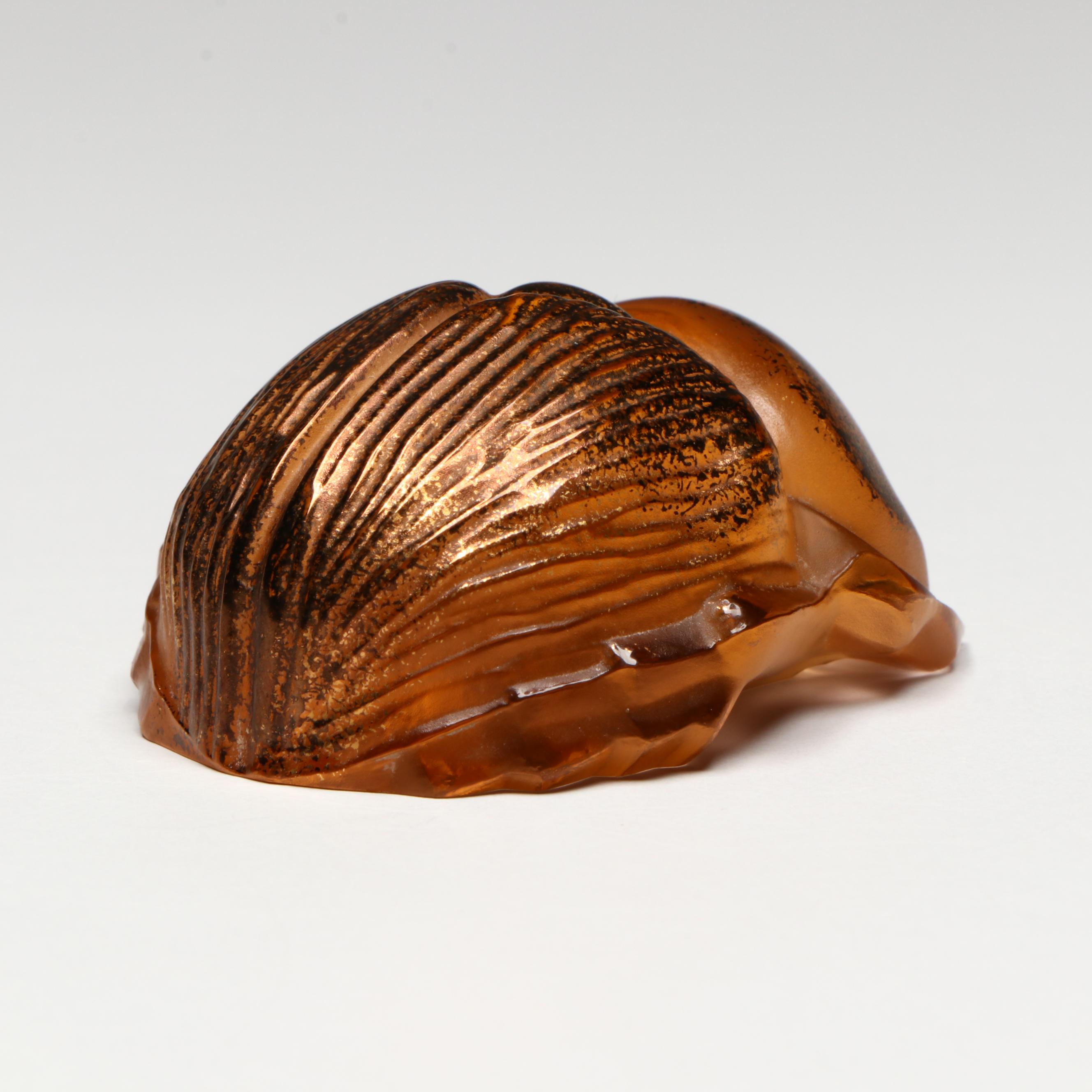 Lalique for the Hôtel Plaza Athénée Scarab Beetle Crystal Paperweight