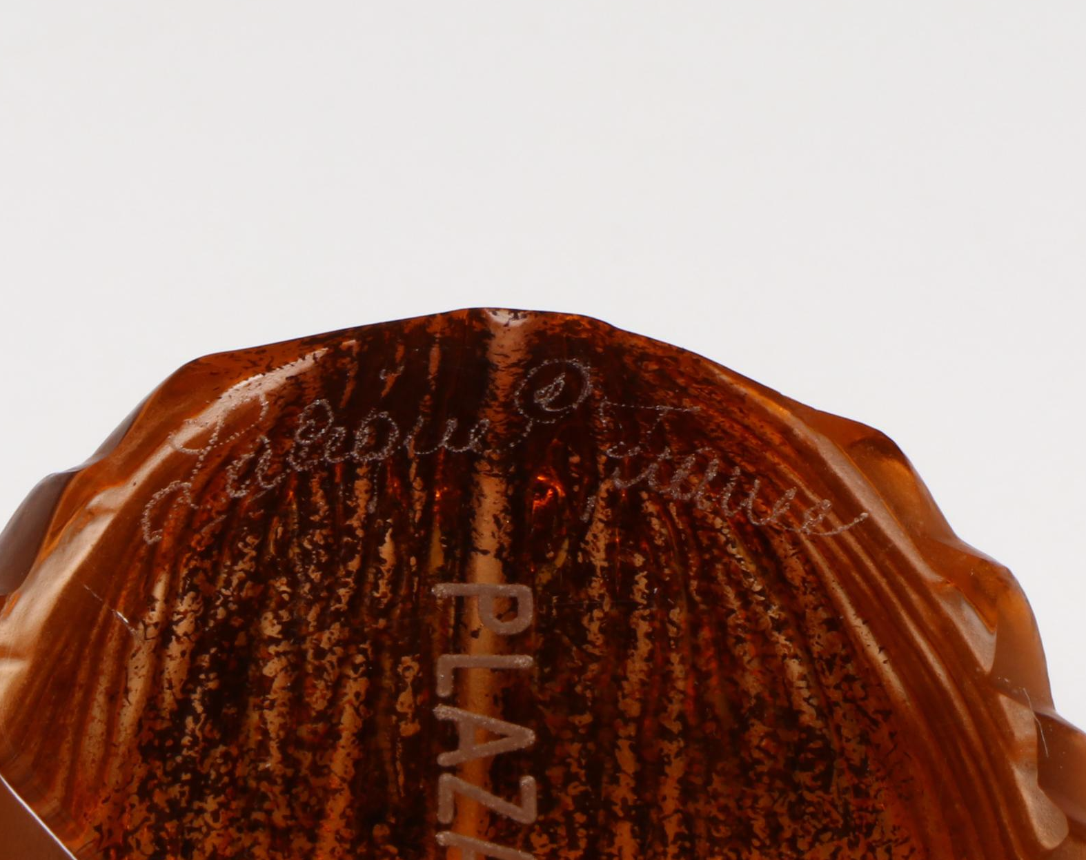 Lalique for the Hôtel Plaza Athénée Scarab Beetle Crystal Paperweight