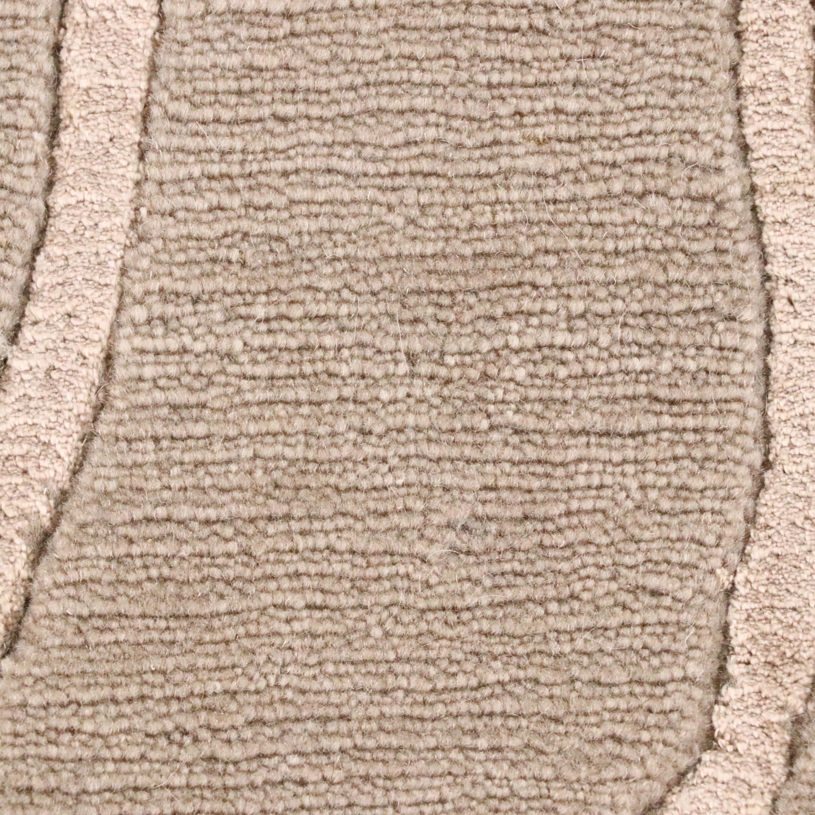 3'9 x 5'7 Hand-Knotted Nepalese Contemporary Area Rug