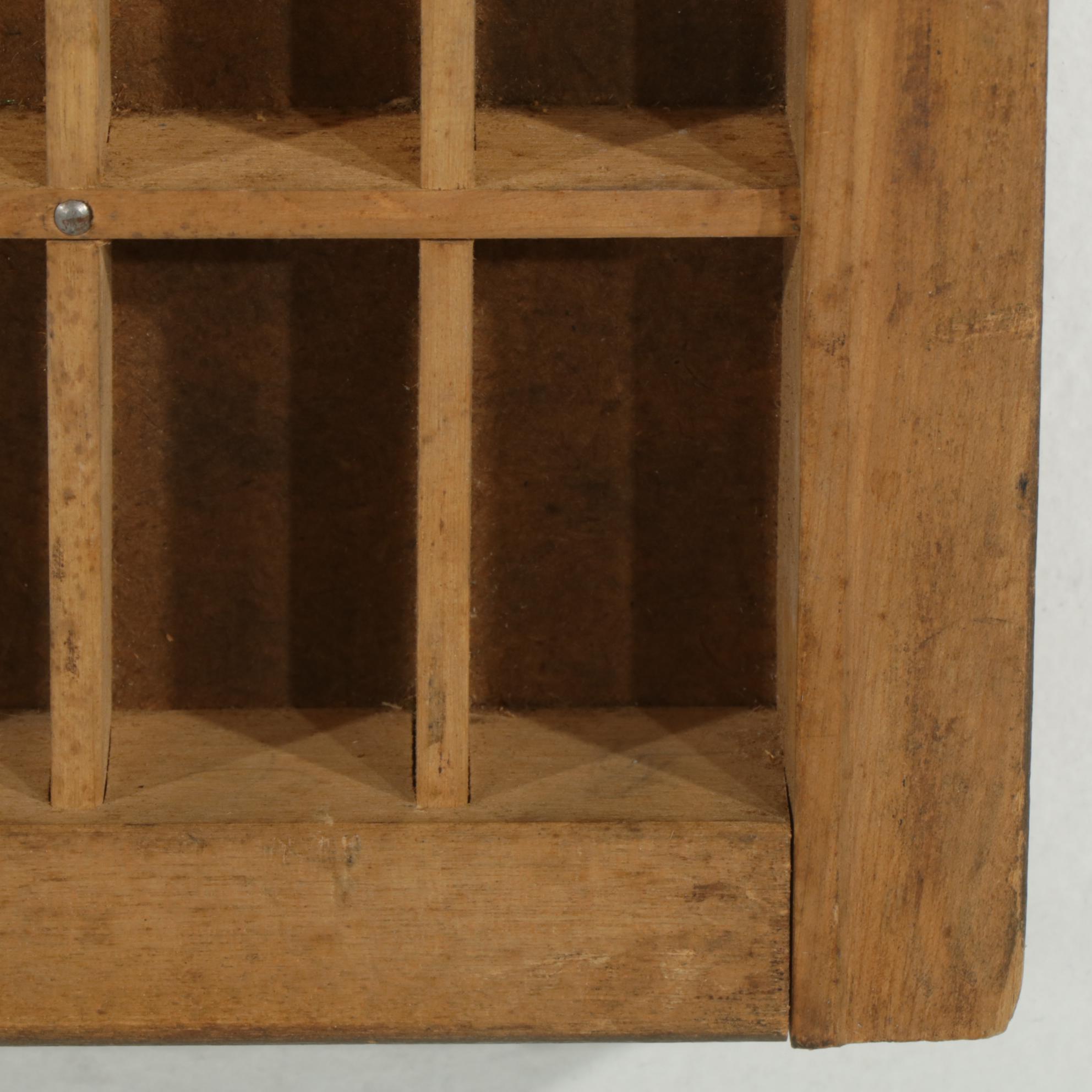 Thompson Cabinet Company Printer's Drawer, Early 20th Century