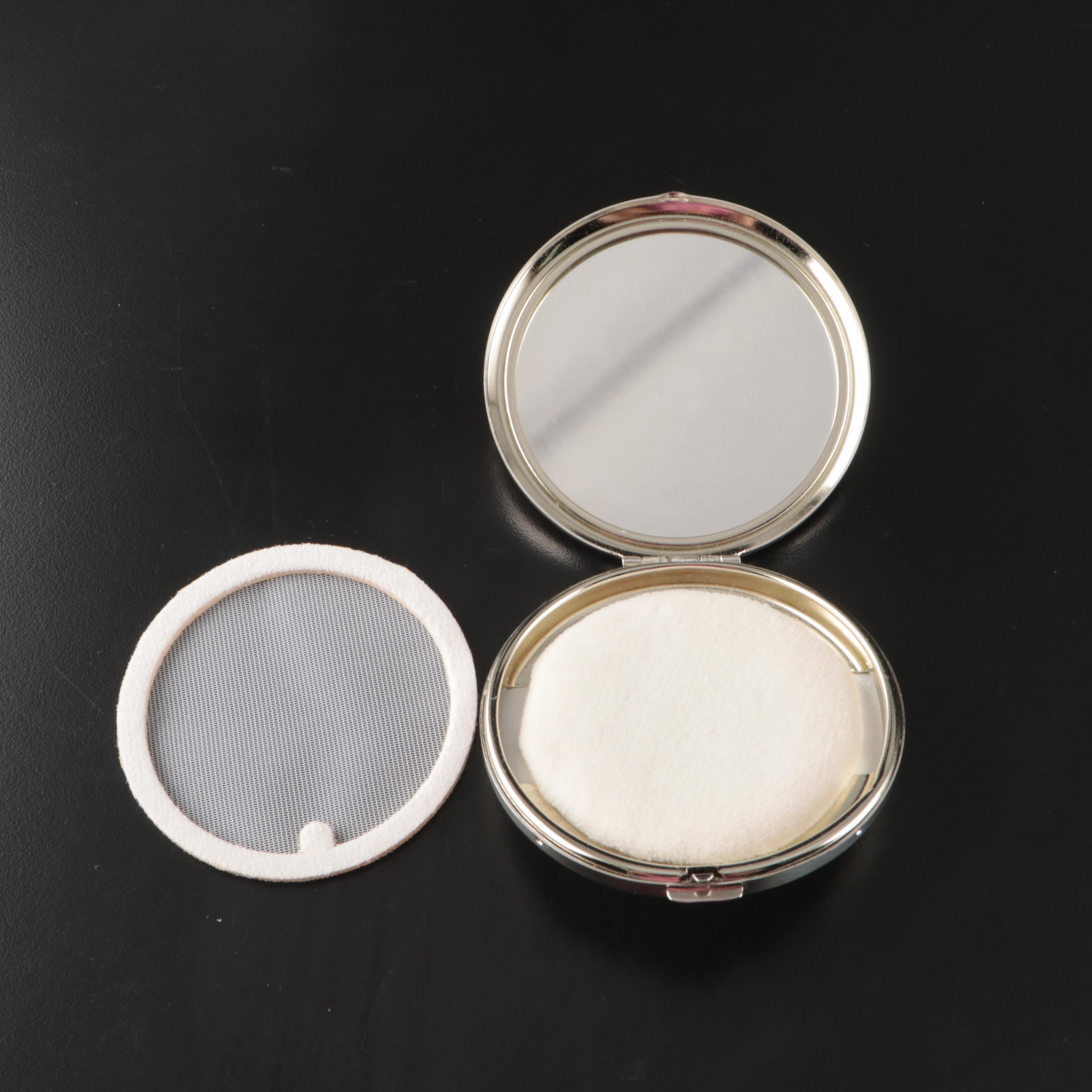 Boots Pure Drug Company Sterling Perfume Bottle with Cut Glass Vanity Boxes