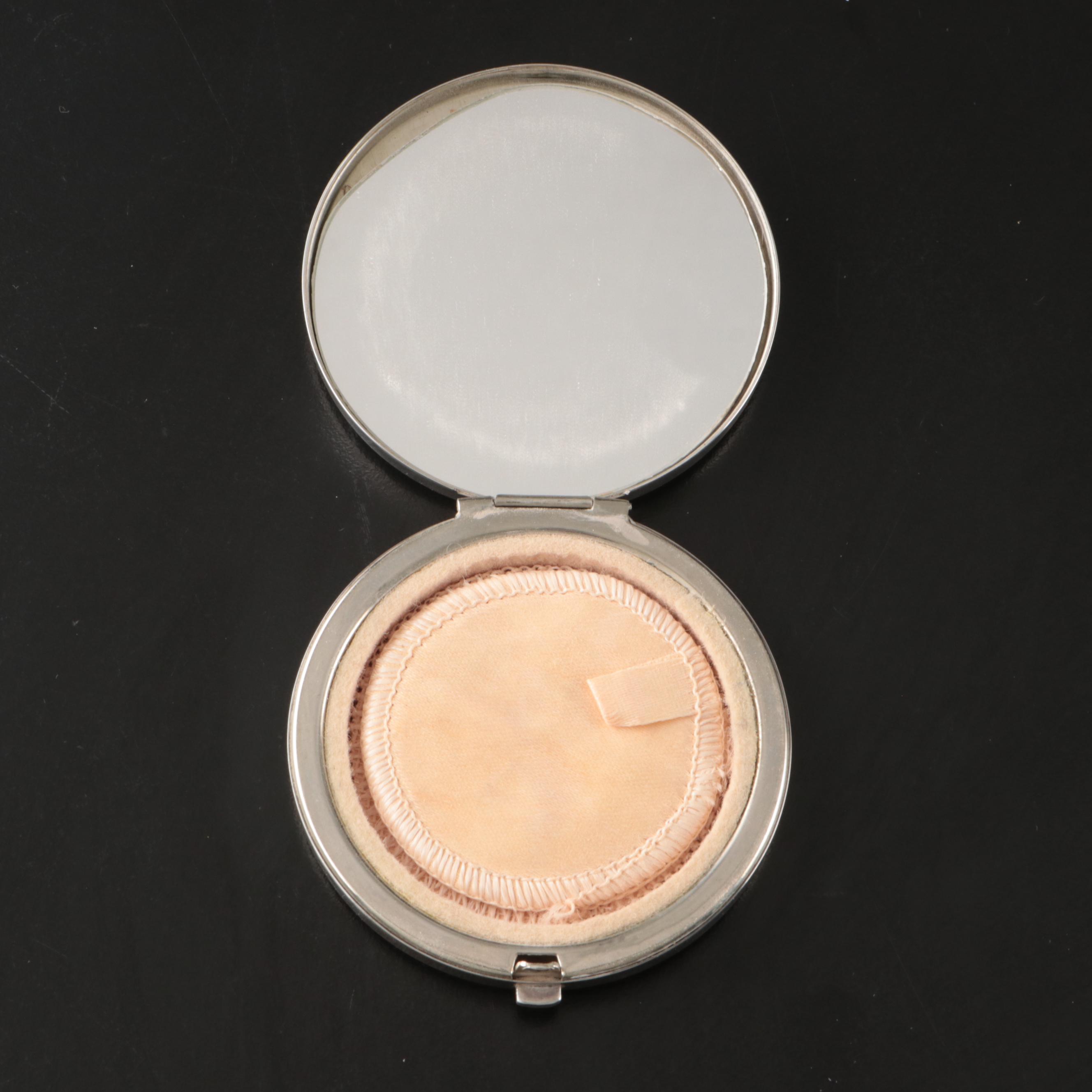 Boots Pure Drug Company Sterling Perfume Bottle with Cut Glass Vanity Boxes