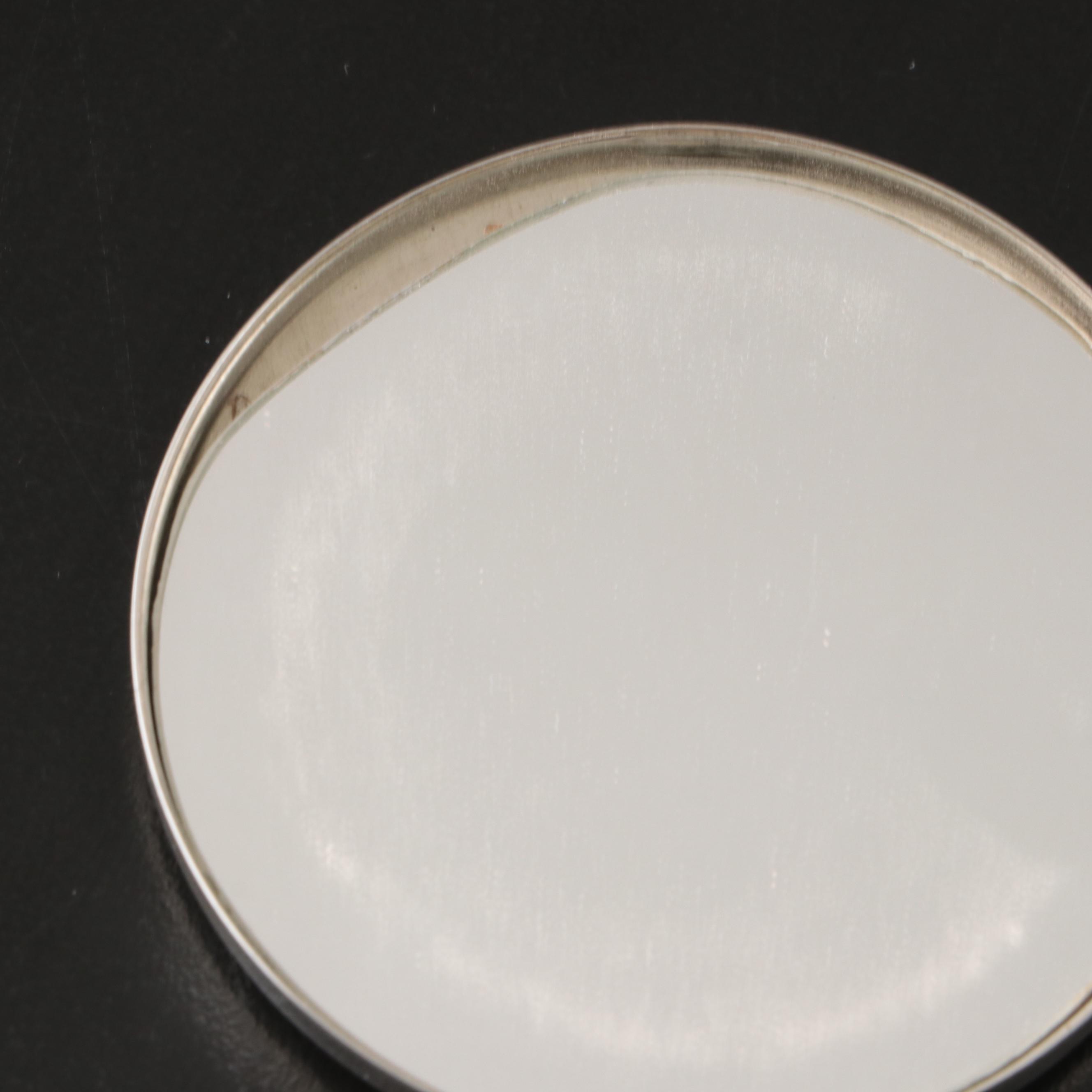 Boots Pure Drug Company Sterling Perfume Bottle with Cut Glass Vanity Boxes