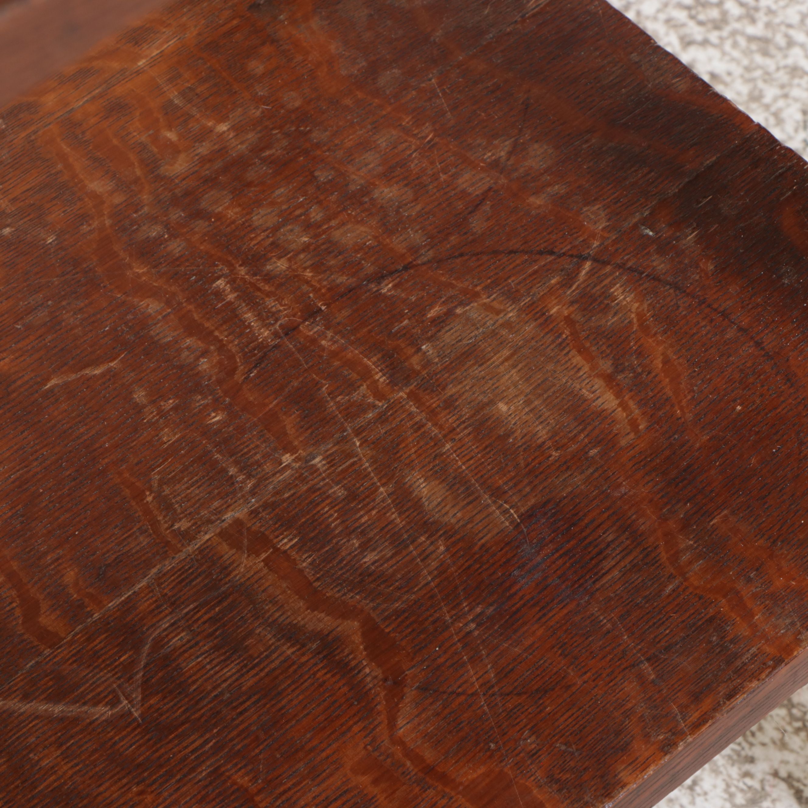 Mission Style Quartersawn Oak Washstand, Early 20th Century