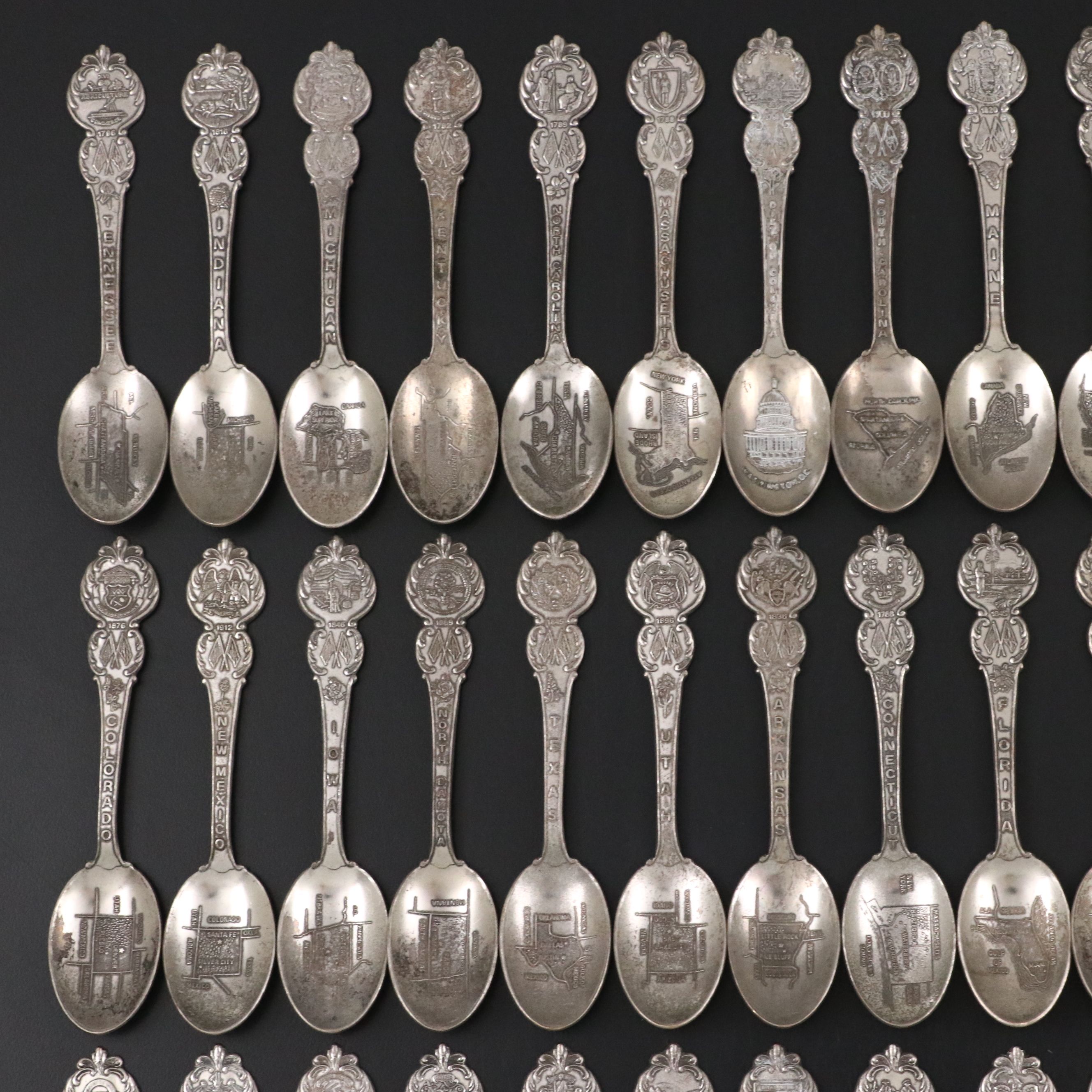 American Collectors Guild Silver Plate Spoons with Other Novelty Spoons