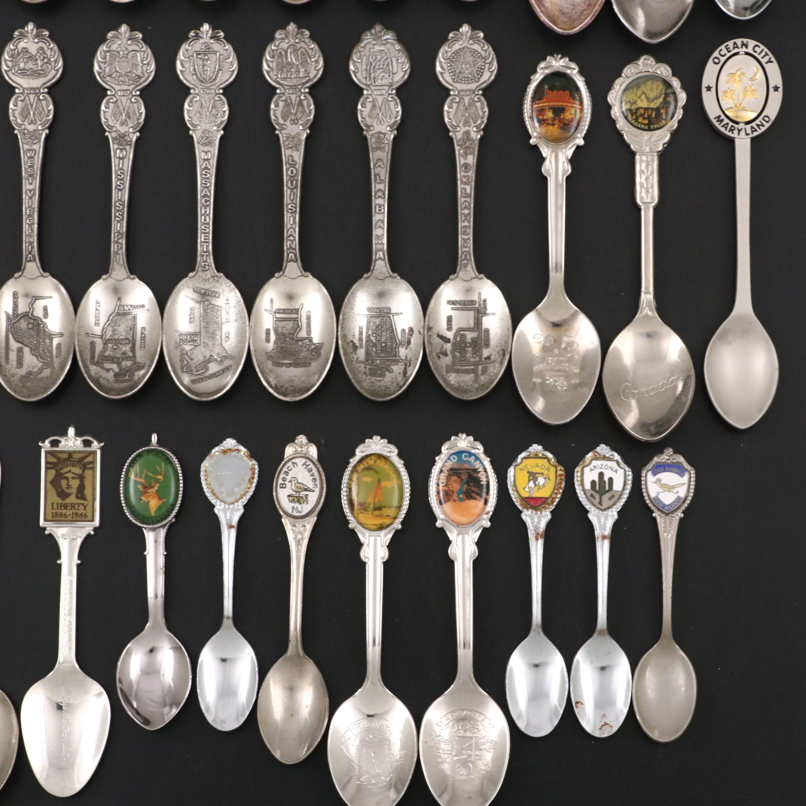 American Collectors Guild Silver Plate Spoons with Other Novelty Spoons
