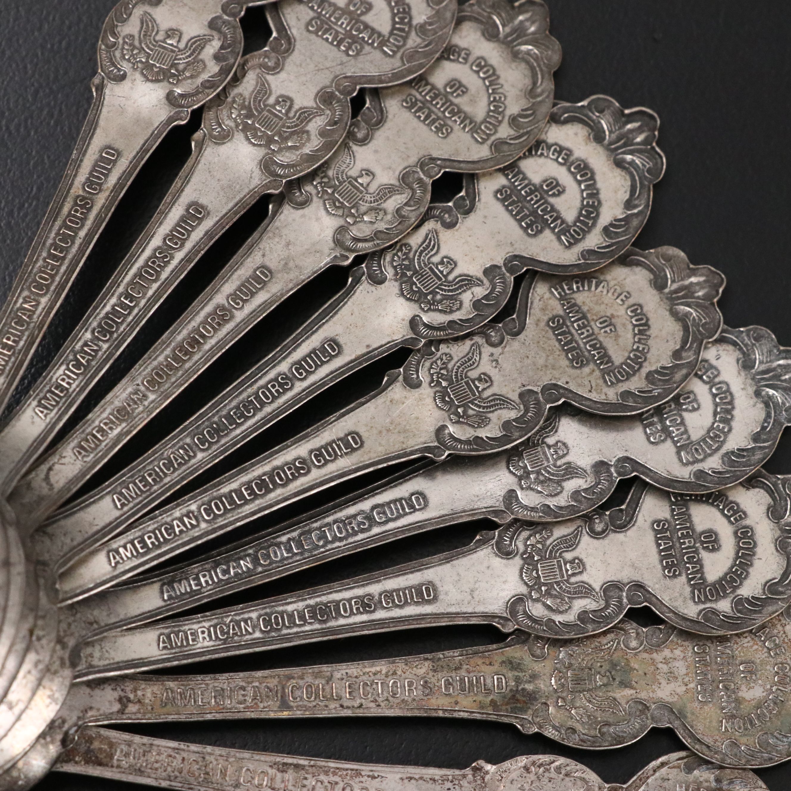 American Collectors Guild Silver Plate Spoons with Other Novelty Spoons