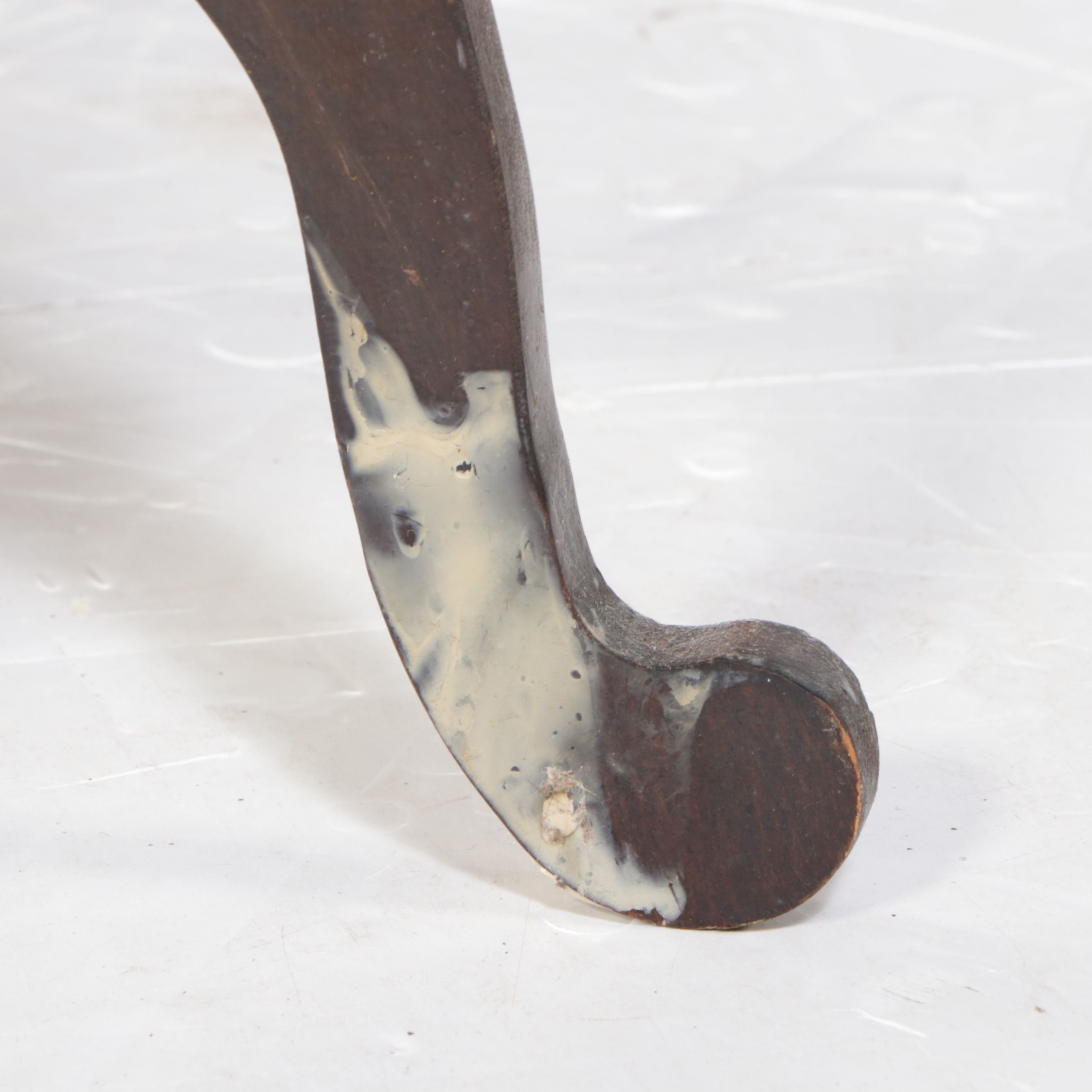 Victorian Marble Top Walnut Stand, Late 19th/Early 20th Century