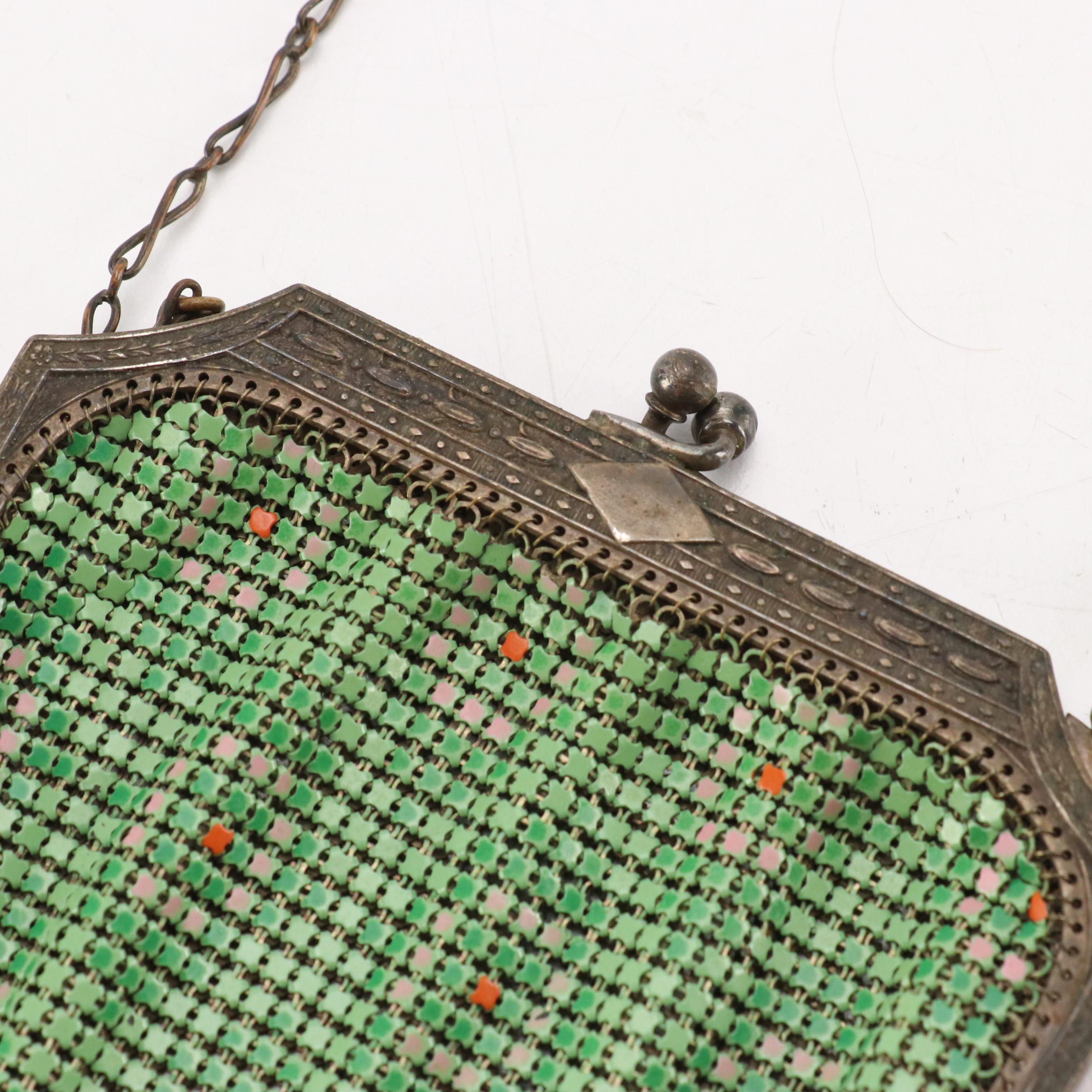 Whiting & Davis Enamel Armor Mesh Evening Bag, circa 1930