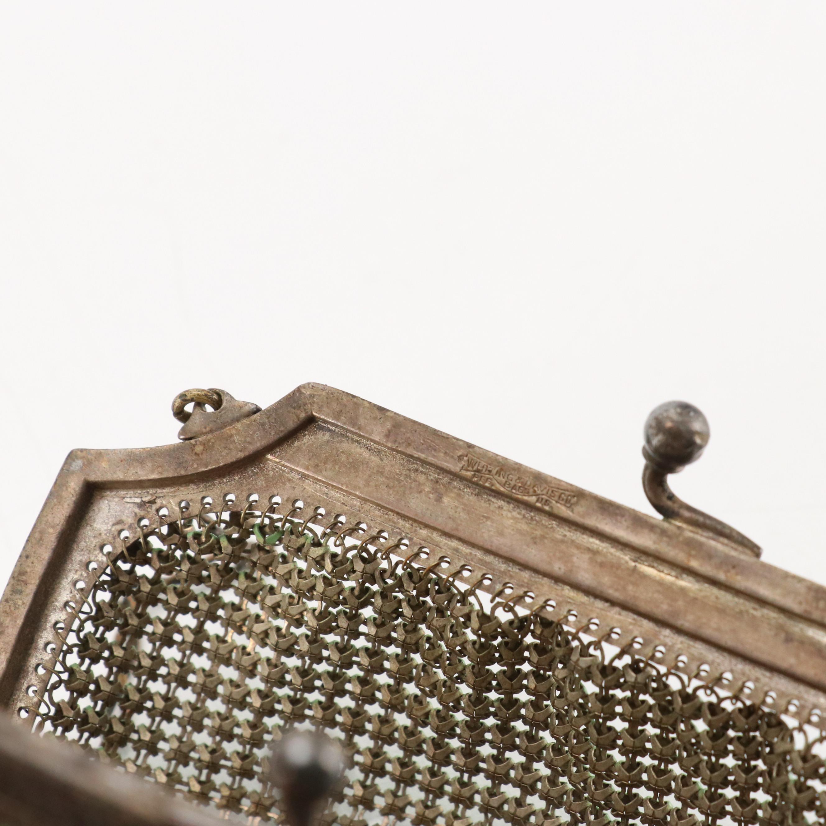 Whiting & Davis Enamel Armor Mesh Evening Bag, circa 1930