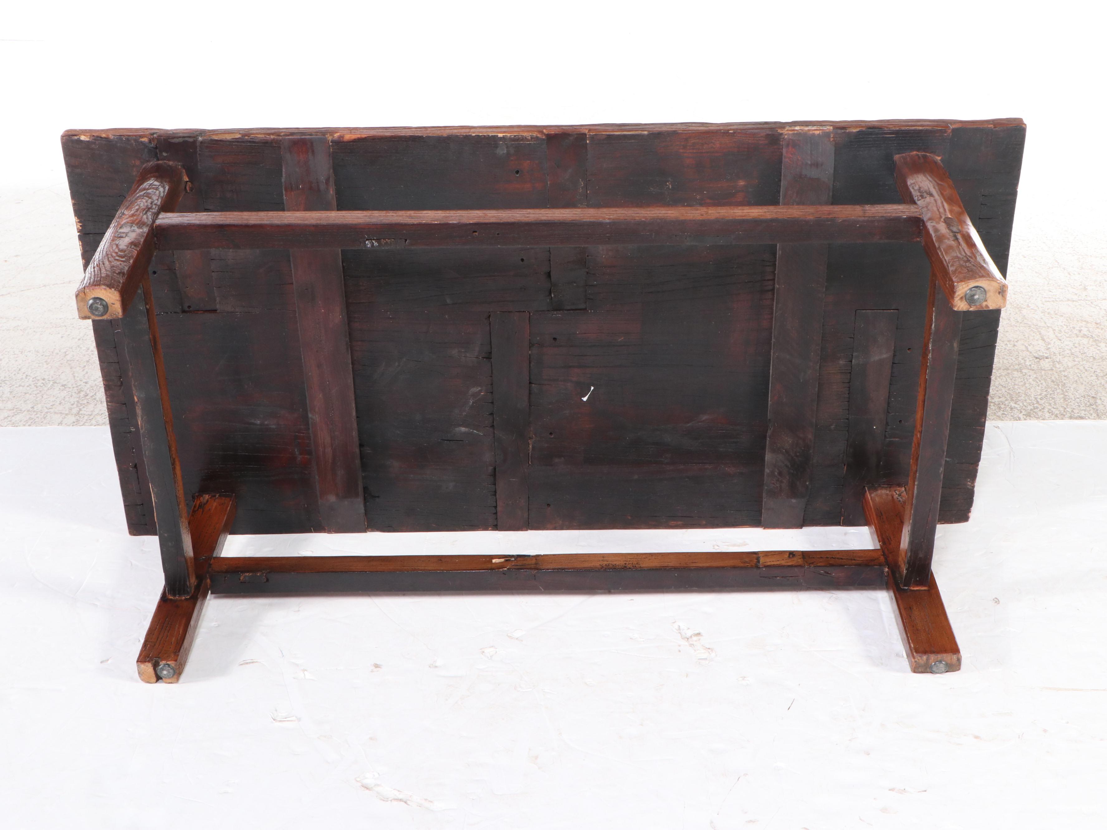 Rustic Wood Coffee Table, 19th Century