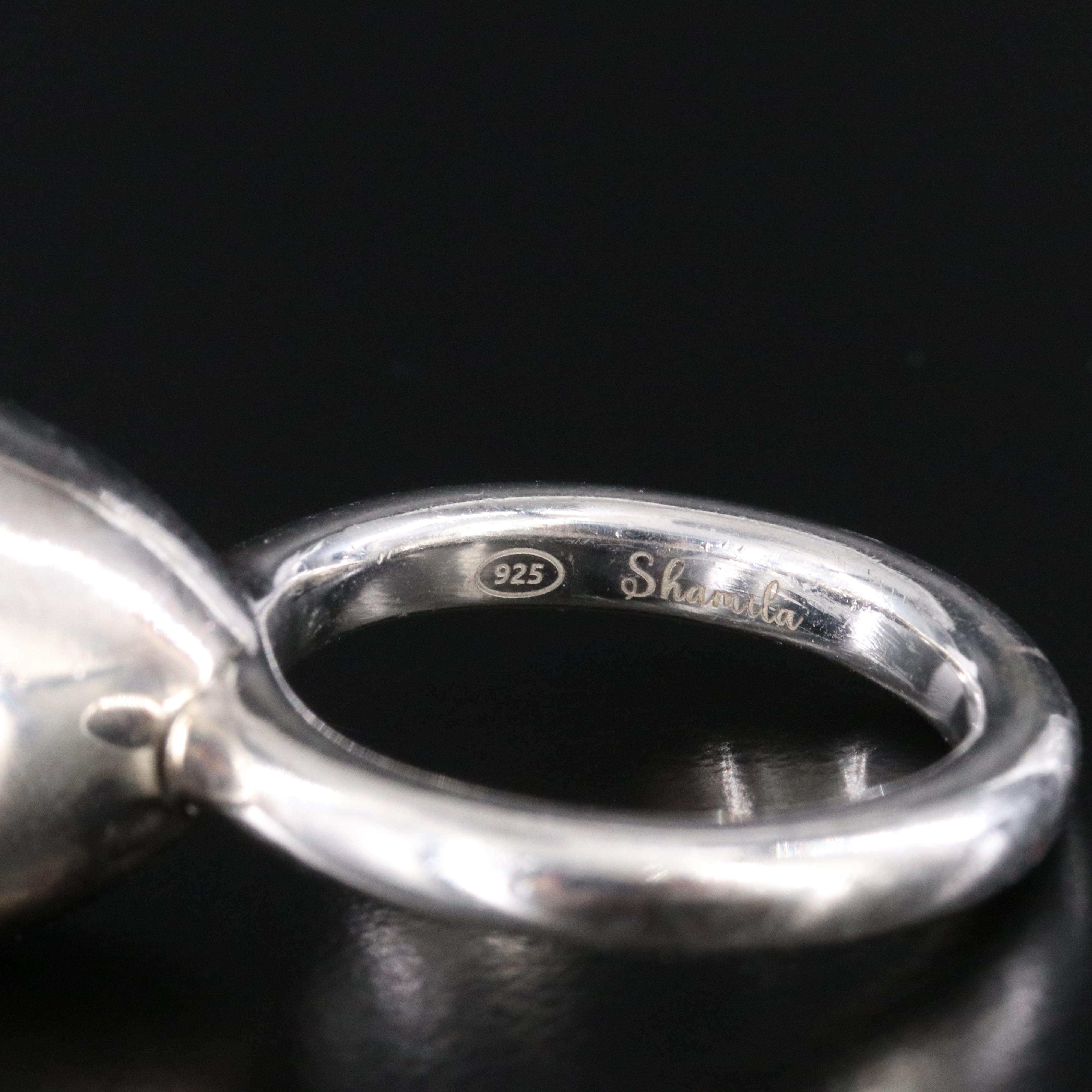 Shamila Sterling and Labradorite Ring