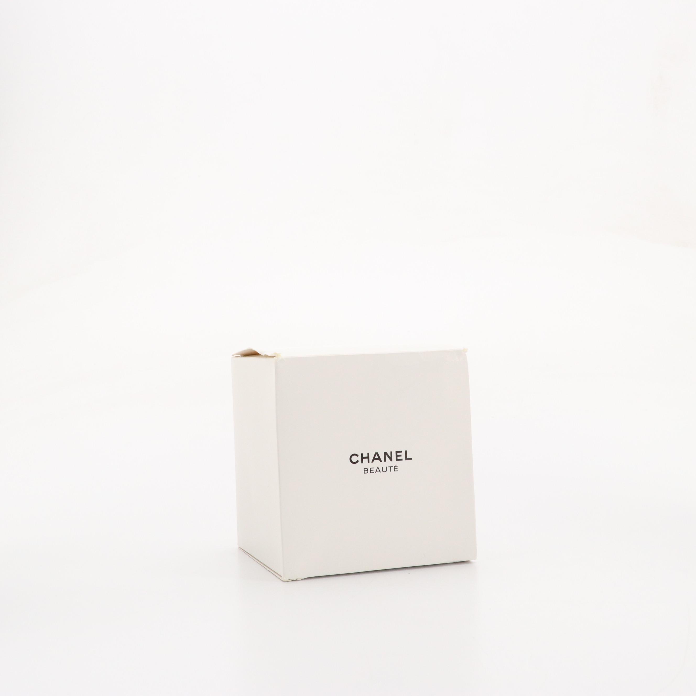 Chanel Beauté Promotional Zip Top Cube Case in Metallic Fleck Textile with Box