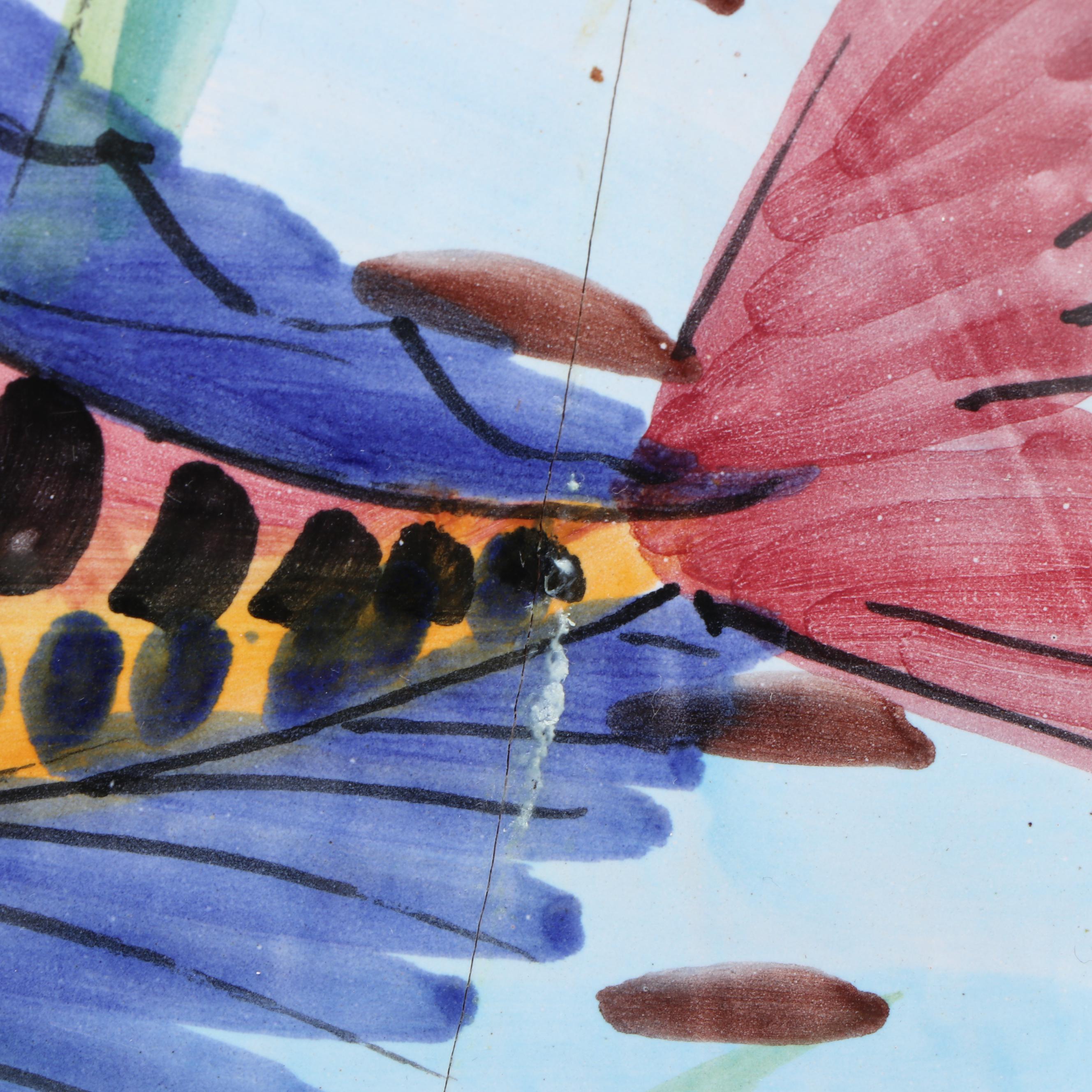 Vietri Italian Hand-Painted Ceramic Fish Platter